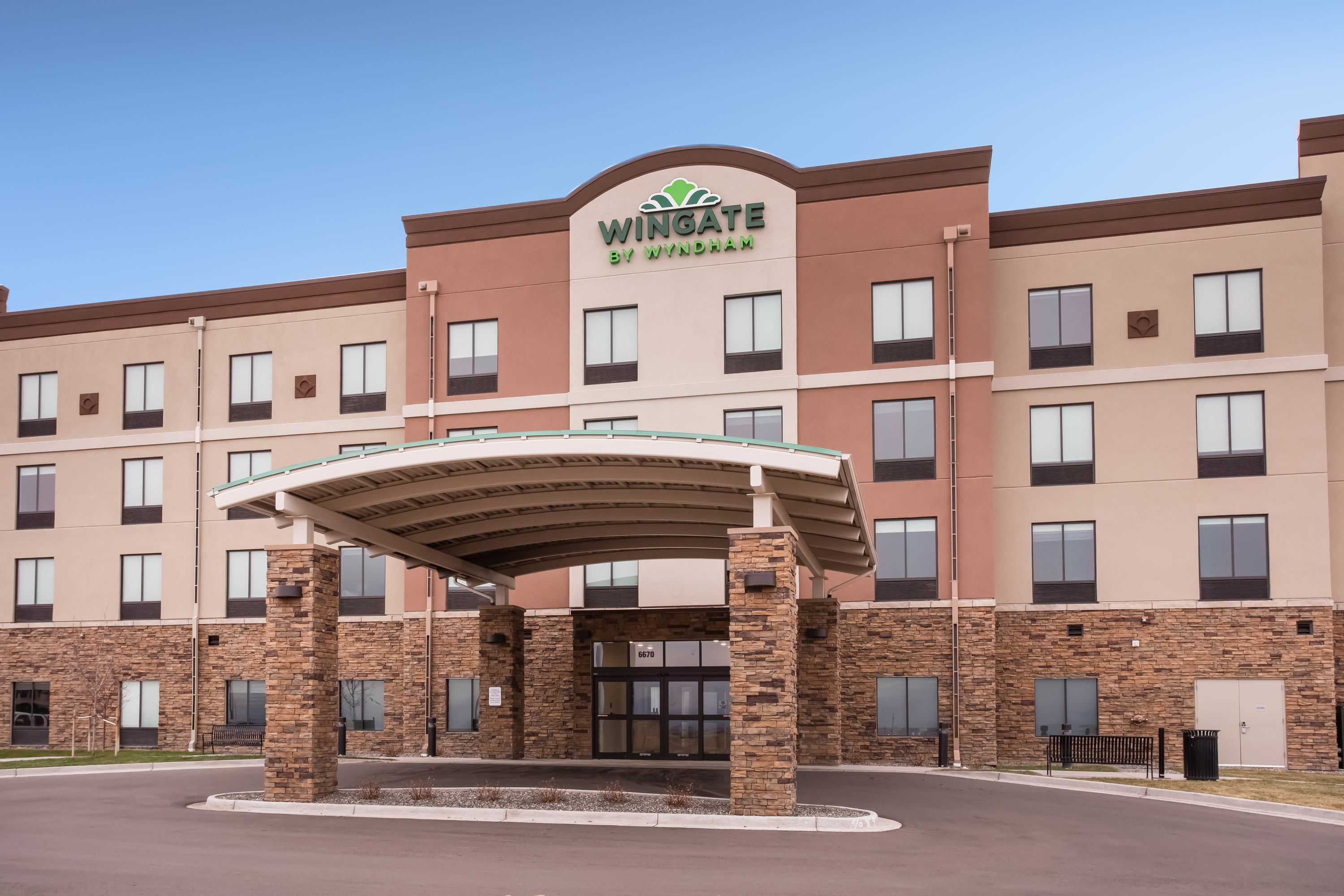 Exterior Day Image of Wingate by Wyndham Denver Airport hotel in Denver, Colorado