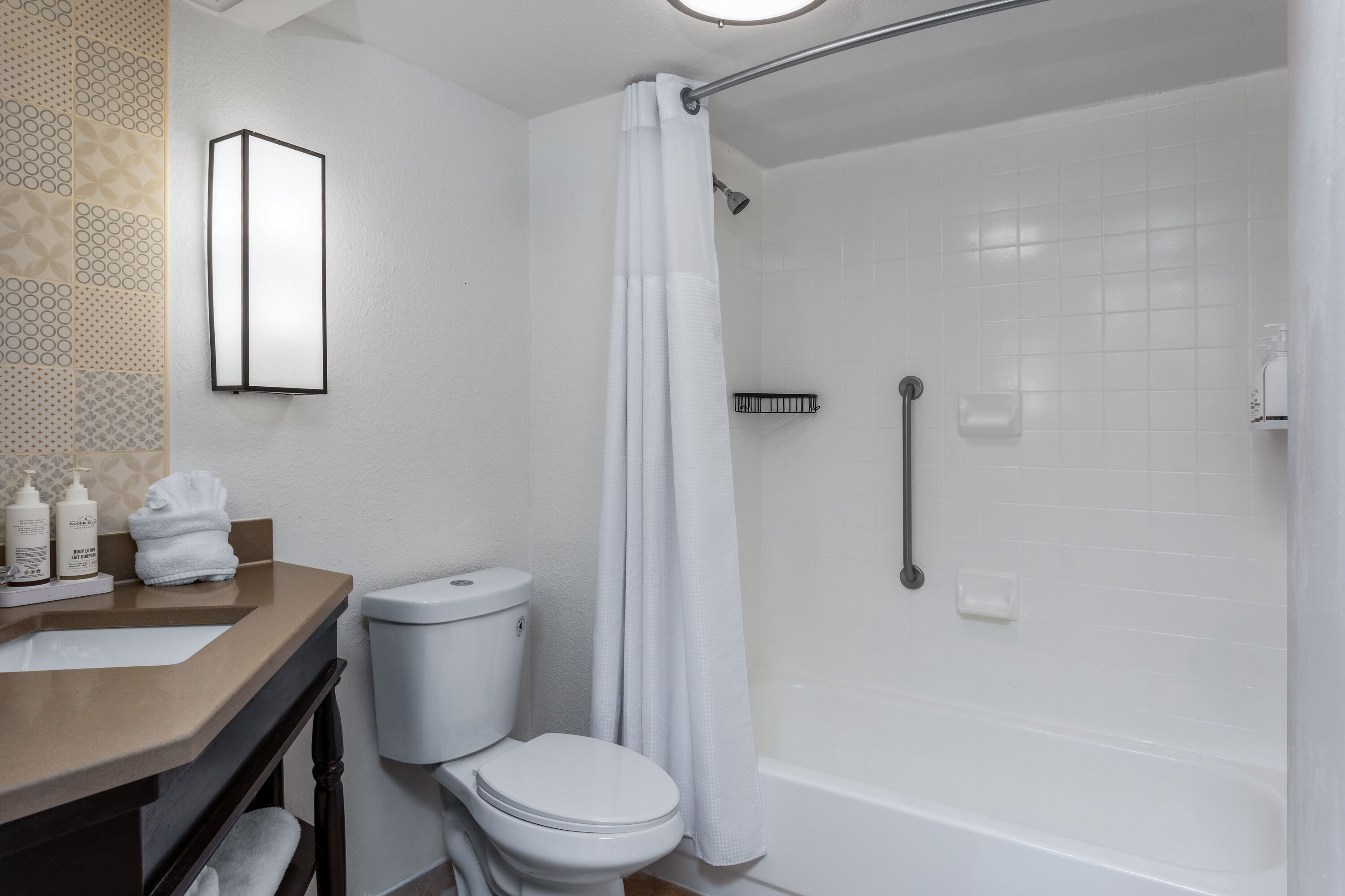 Guest room bath at the Wingate by Wyndham Jacksonville FL in Jacksonville, Florida