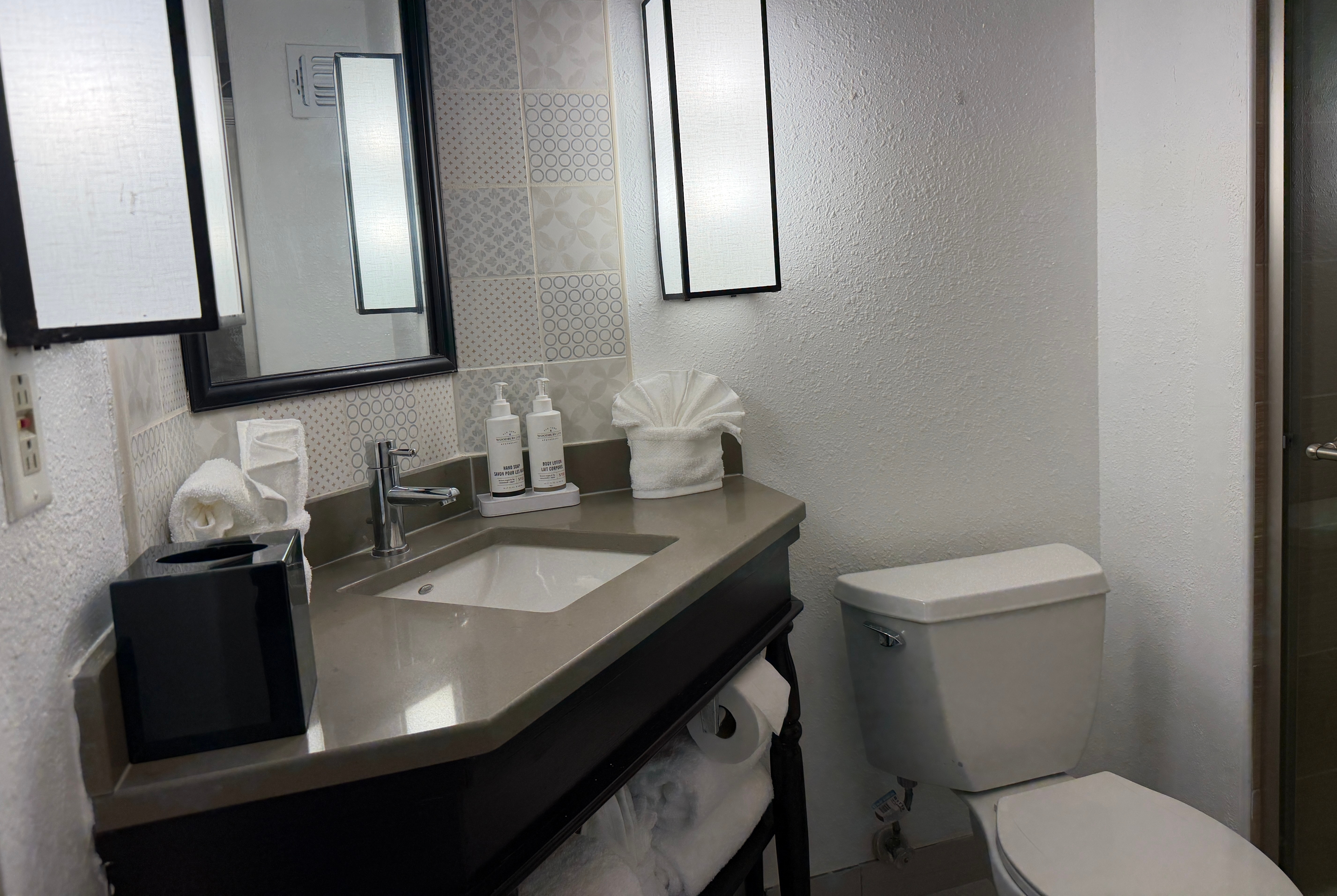 Guest room bath at the Wingate by Wyndham Jacksonville FL in Jacksonville, Florida