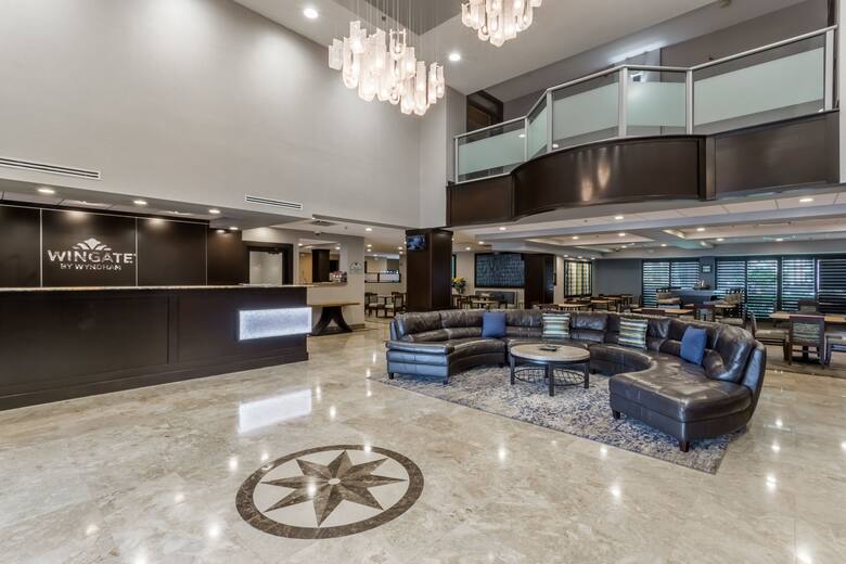 Wingate by Wyndham Convention Ctr Closest Universal Orlando hotel lobby in Orlando, Florida