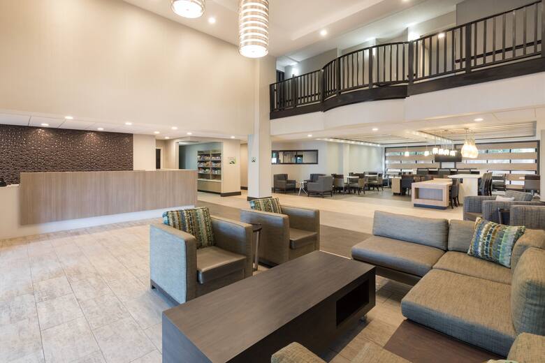 Wingate by Wyndham Alpharetta hotel lobby in Alpharetta, Georgia