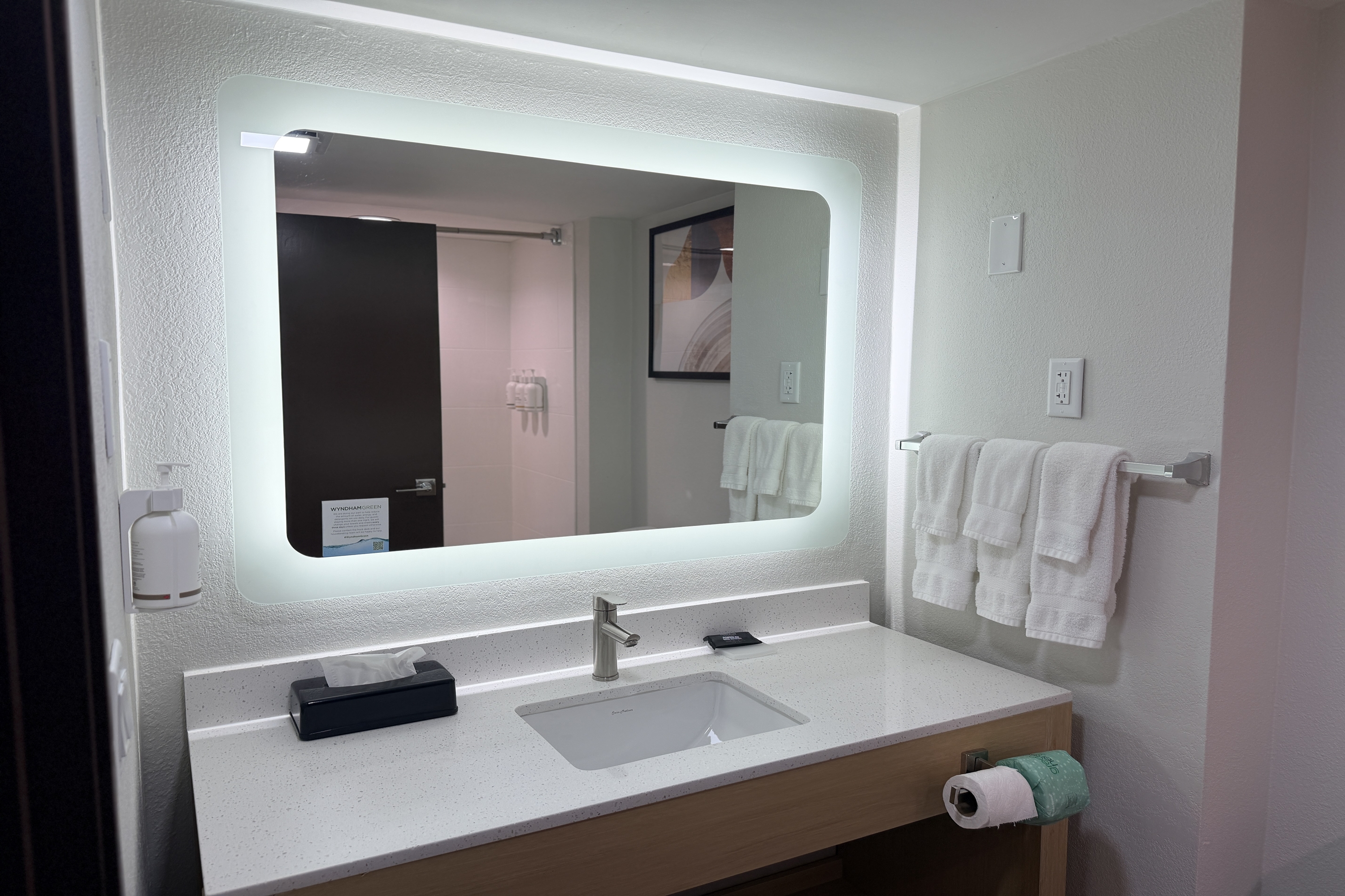 Guest room bath at the Wingate by Wyndham Athens Near Downtown in Athens, Georgia
