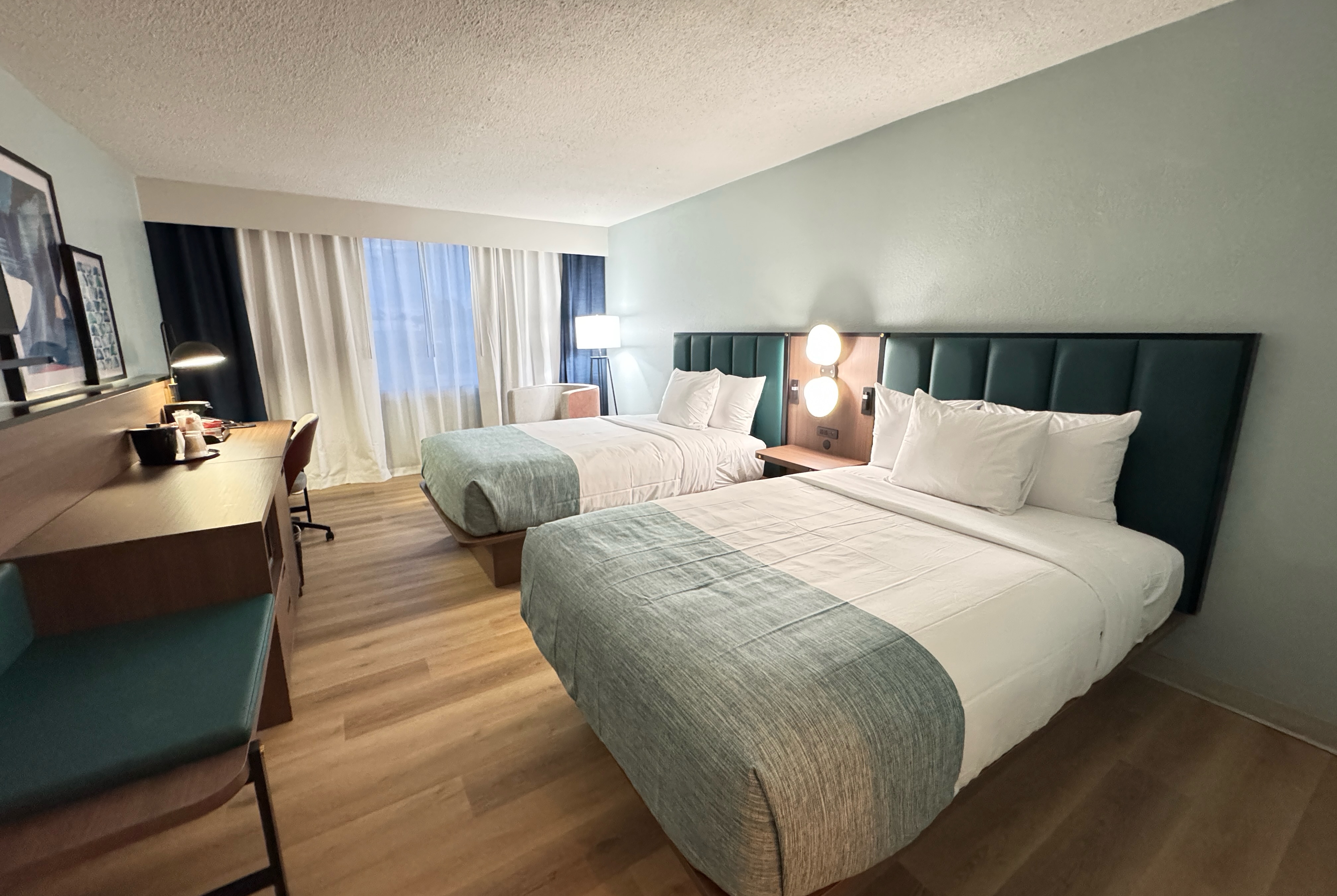 Guest room at the Wingate by Wyndham Indianapolis East in Indianapolis, Indiana