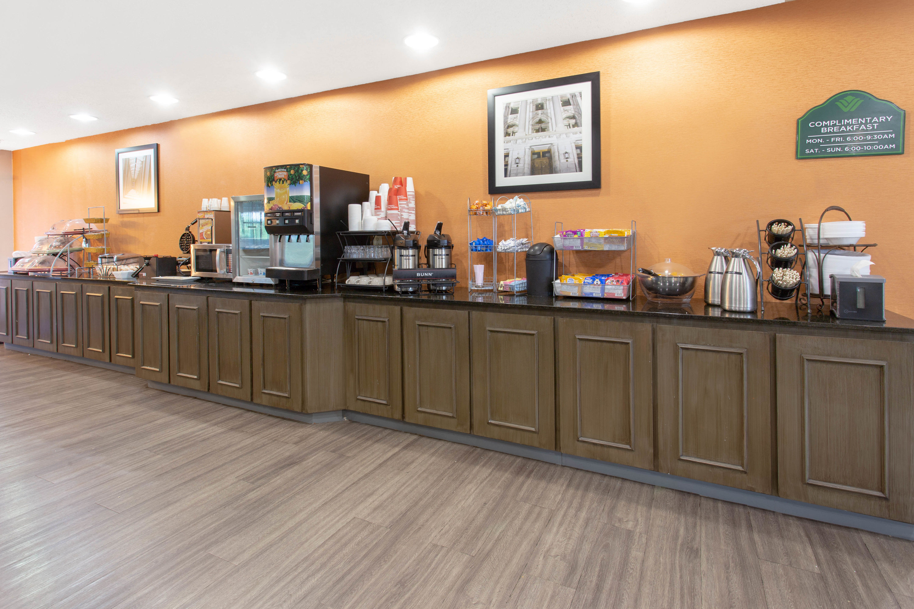 Free breakfast at Wingate by Wyndham Indianapolis Airport Plainfield in Plainfield, Indiana