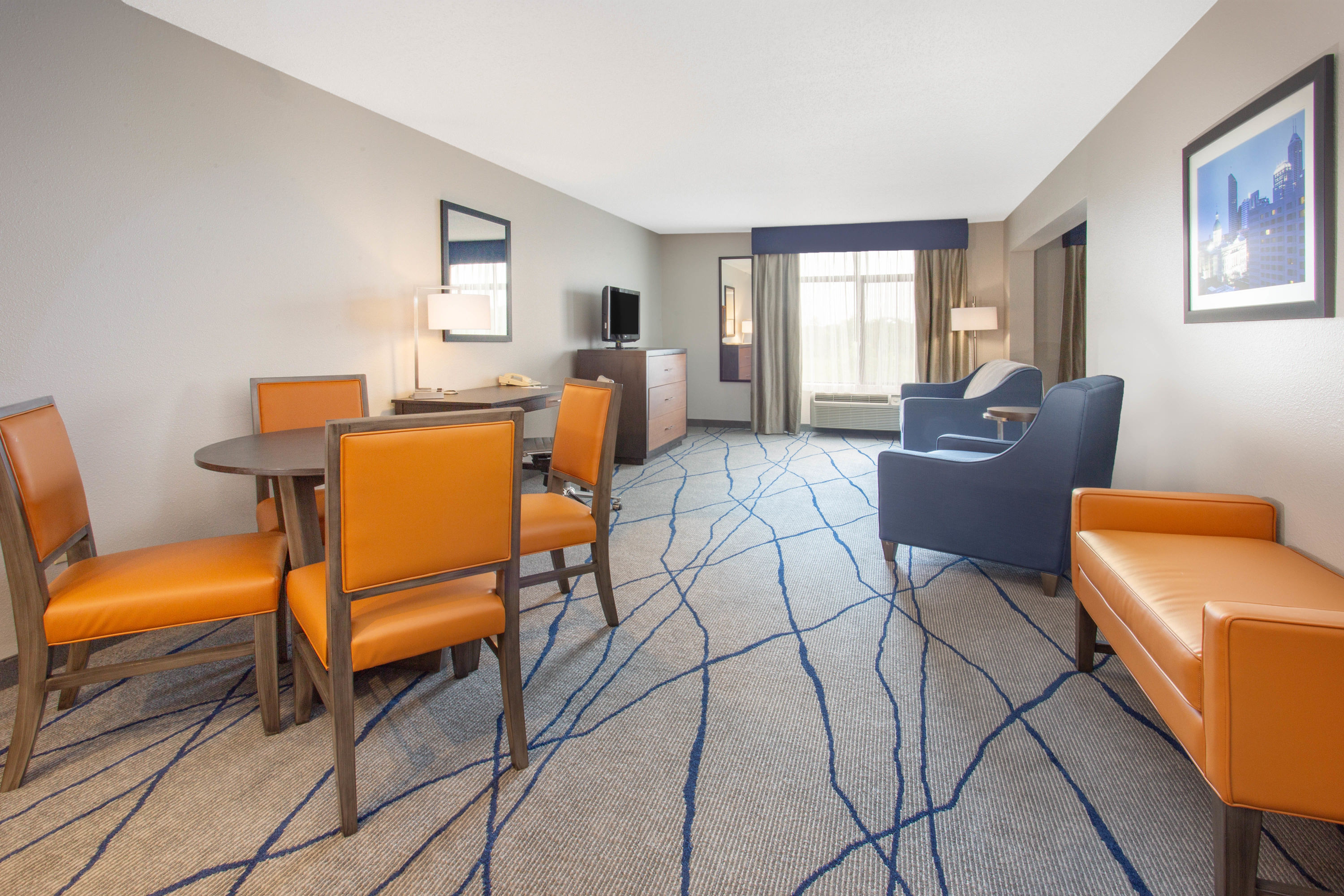 Wingate by Wyndham Indianapolis Airport Plainfield suite living room in Plainfield, Indiana