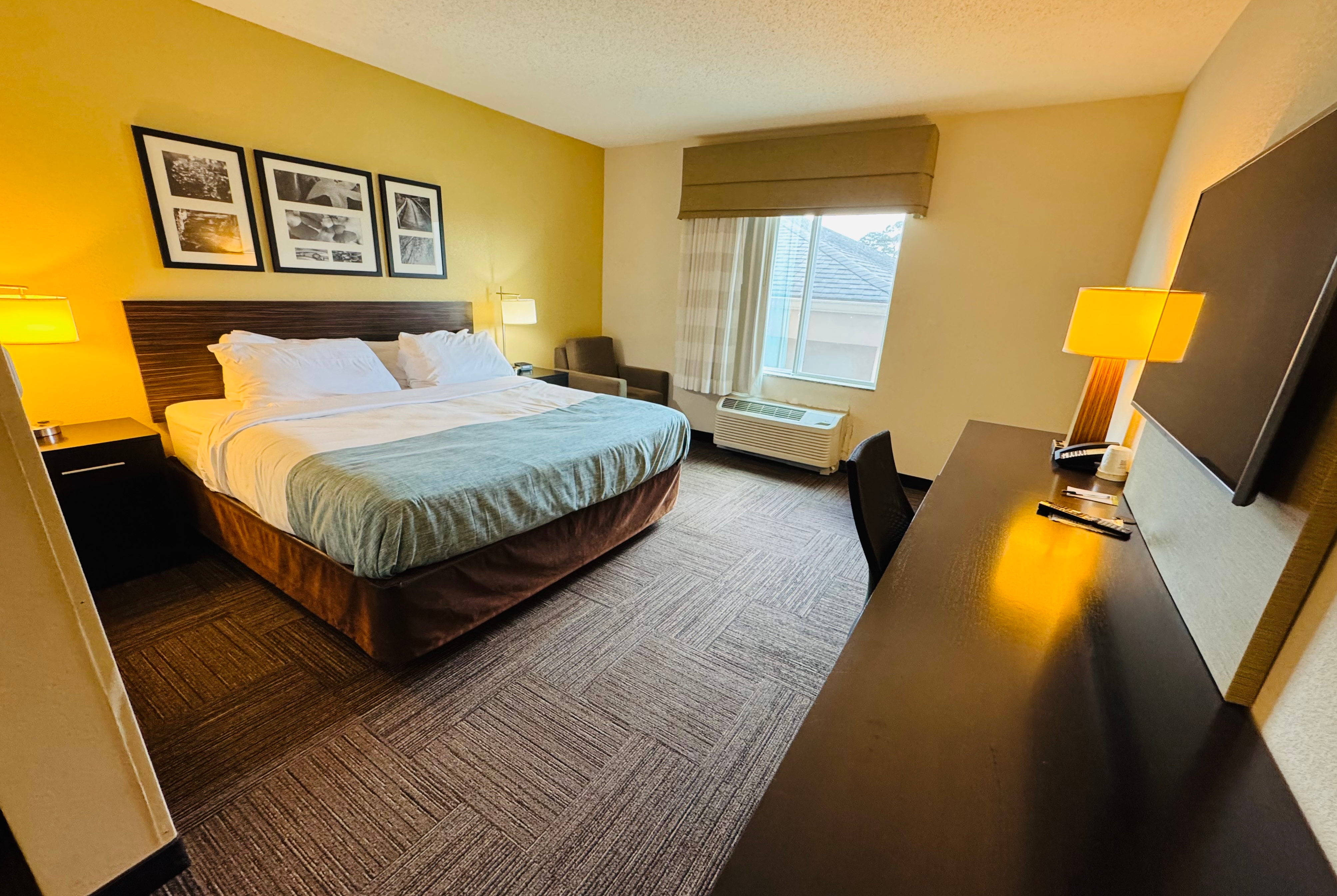 King bed guest room at the Wingate by Wyndham Jonesboro/Hodge in Jonesboro, Louisiana