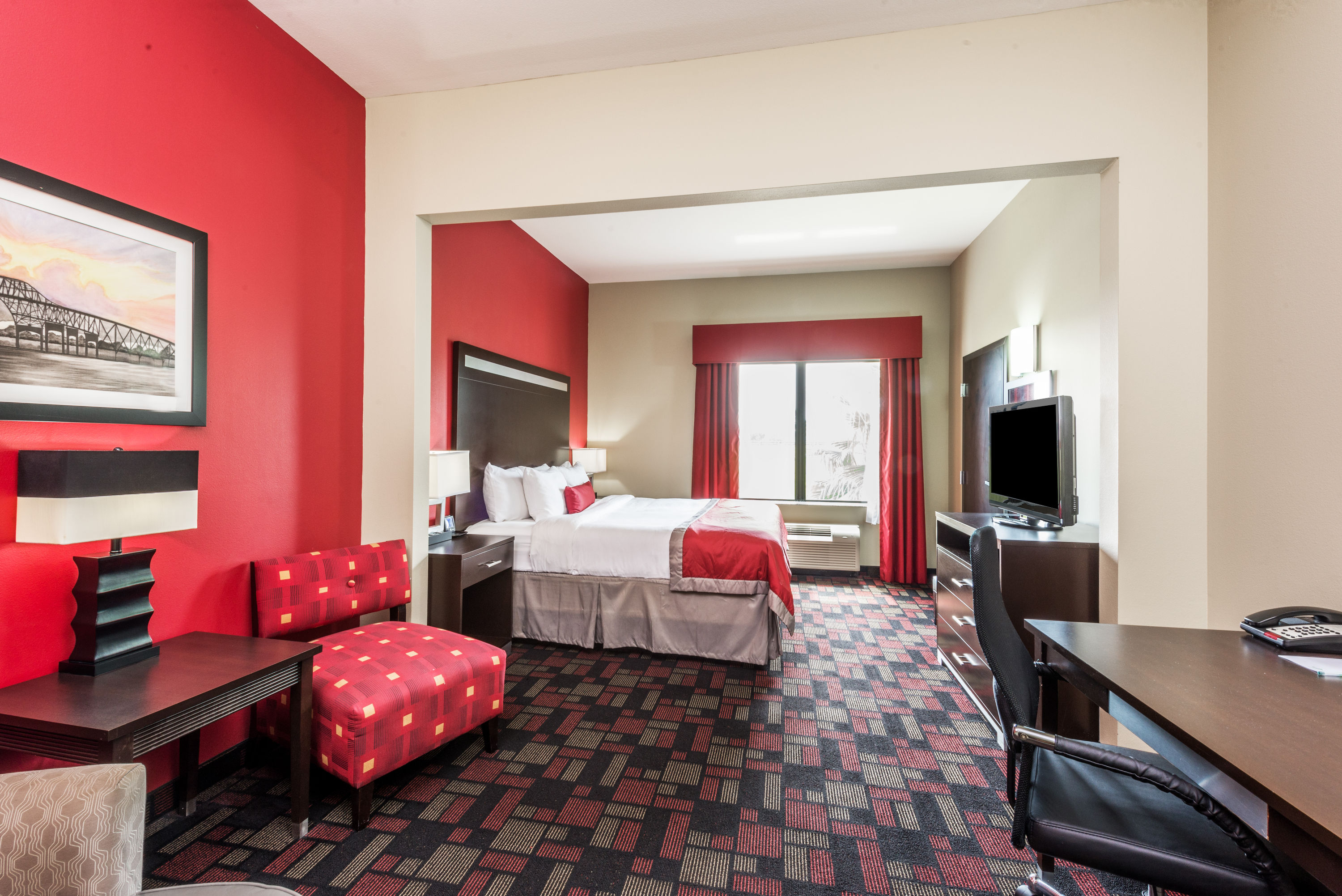 Guest room at the Wingate by Wyndham Lake Charles Casino Area in Lake Charles, Louisiana