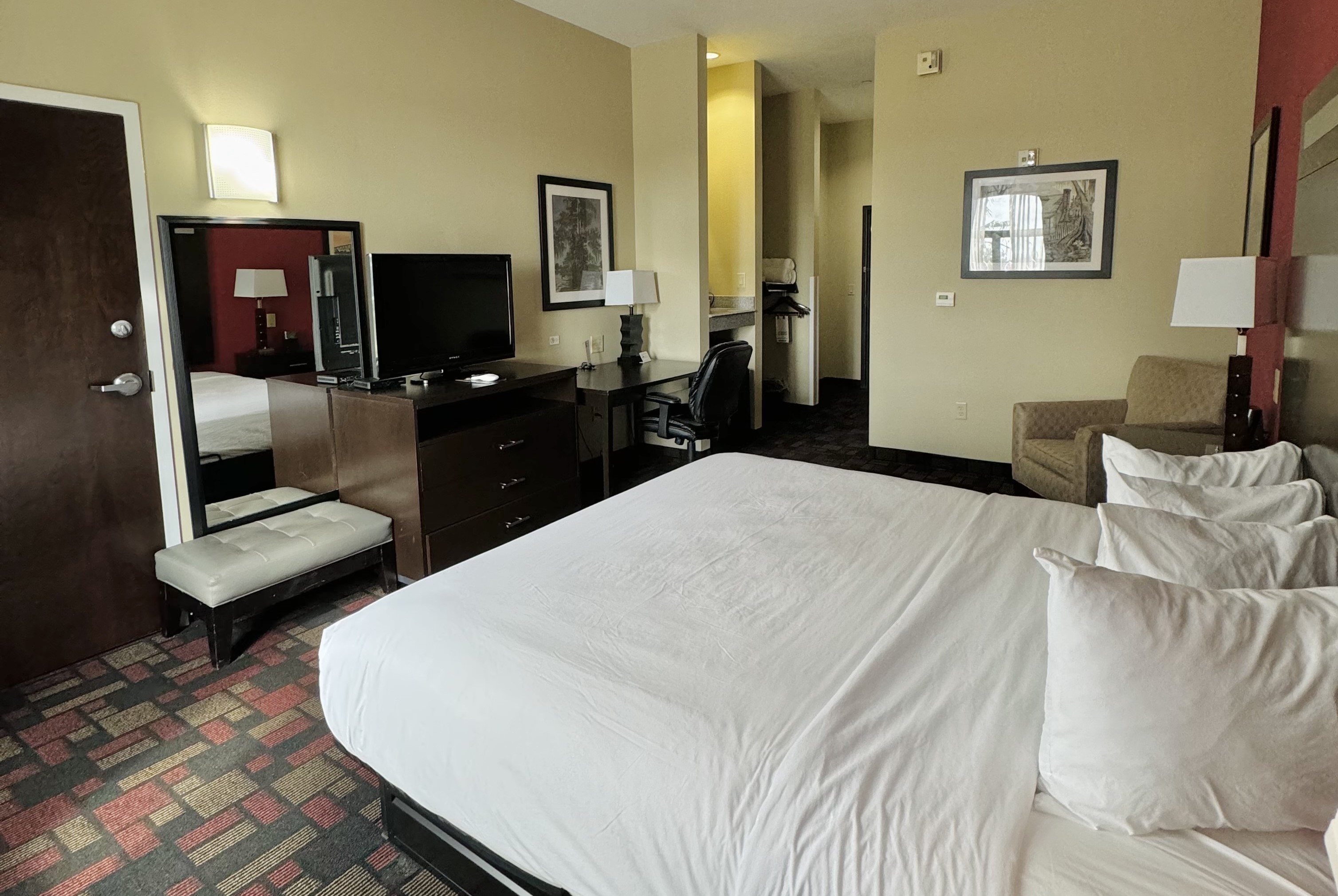 Guest room at the Wingate by Wyndham Lake Charles Casino Area in Lake Charles, Louisiana
