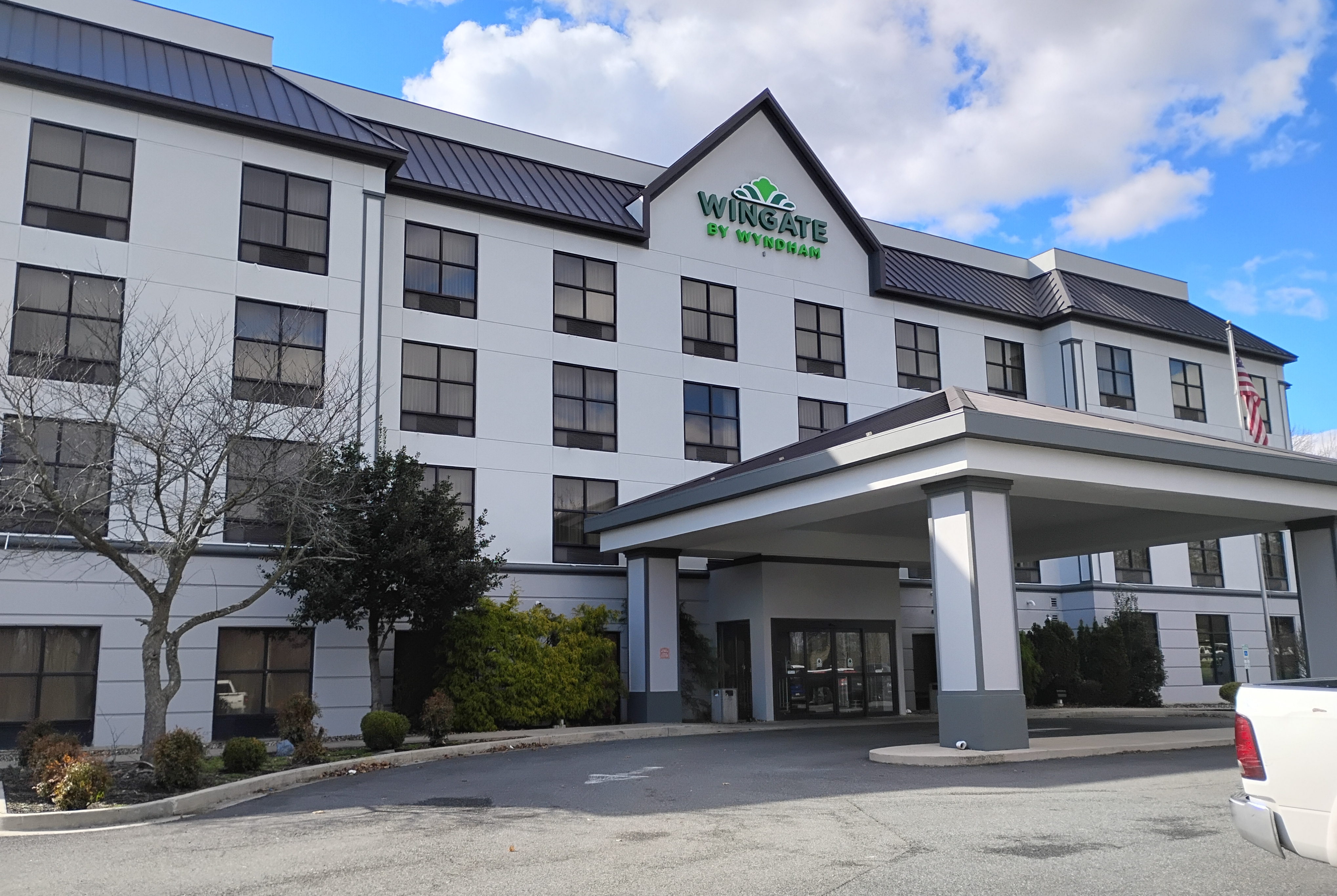 Exterior of Wingate by Wyndham North East hotel in North East, Maryland