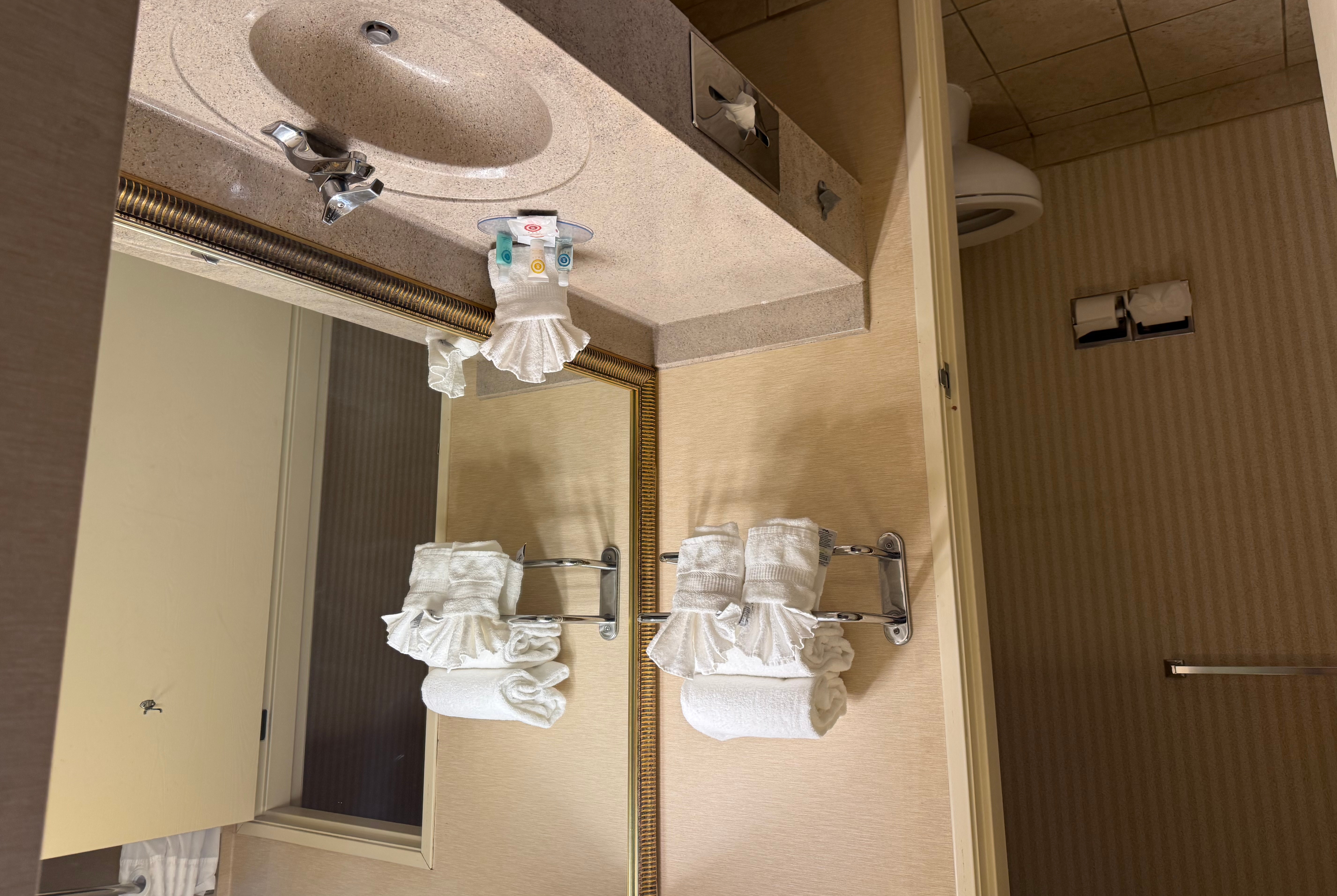 Guest room bath at the Wingate by Wyndham Livonia in Livonia, Michigan