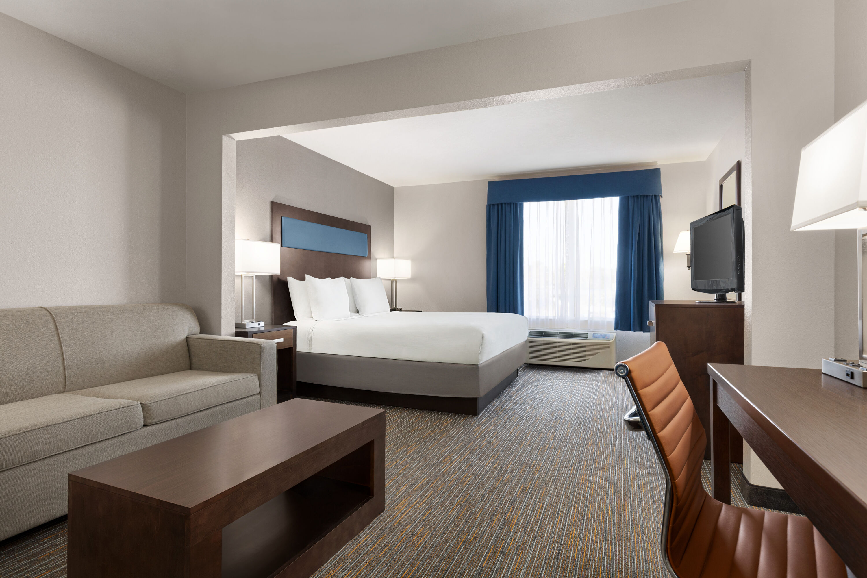 Guest room at the Wingate by Wyndham Southport in Southport, North Carolina