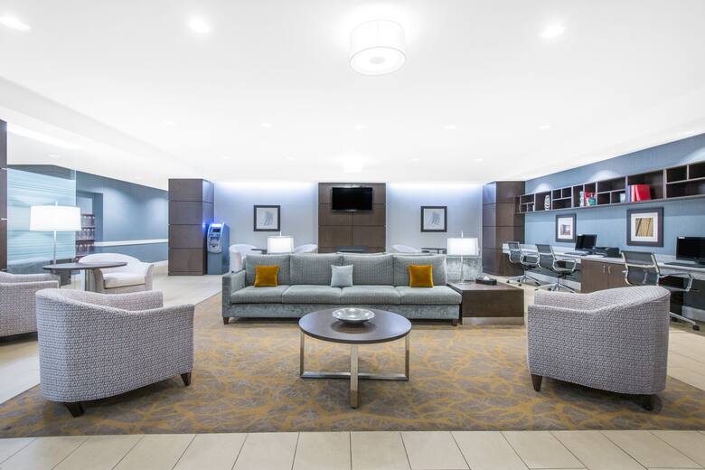 Wingate by Wyndham Niagara Falls hotel lobby in Niagara Falls, New York