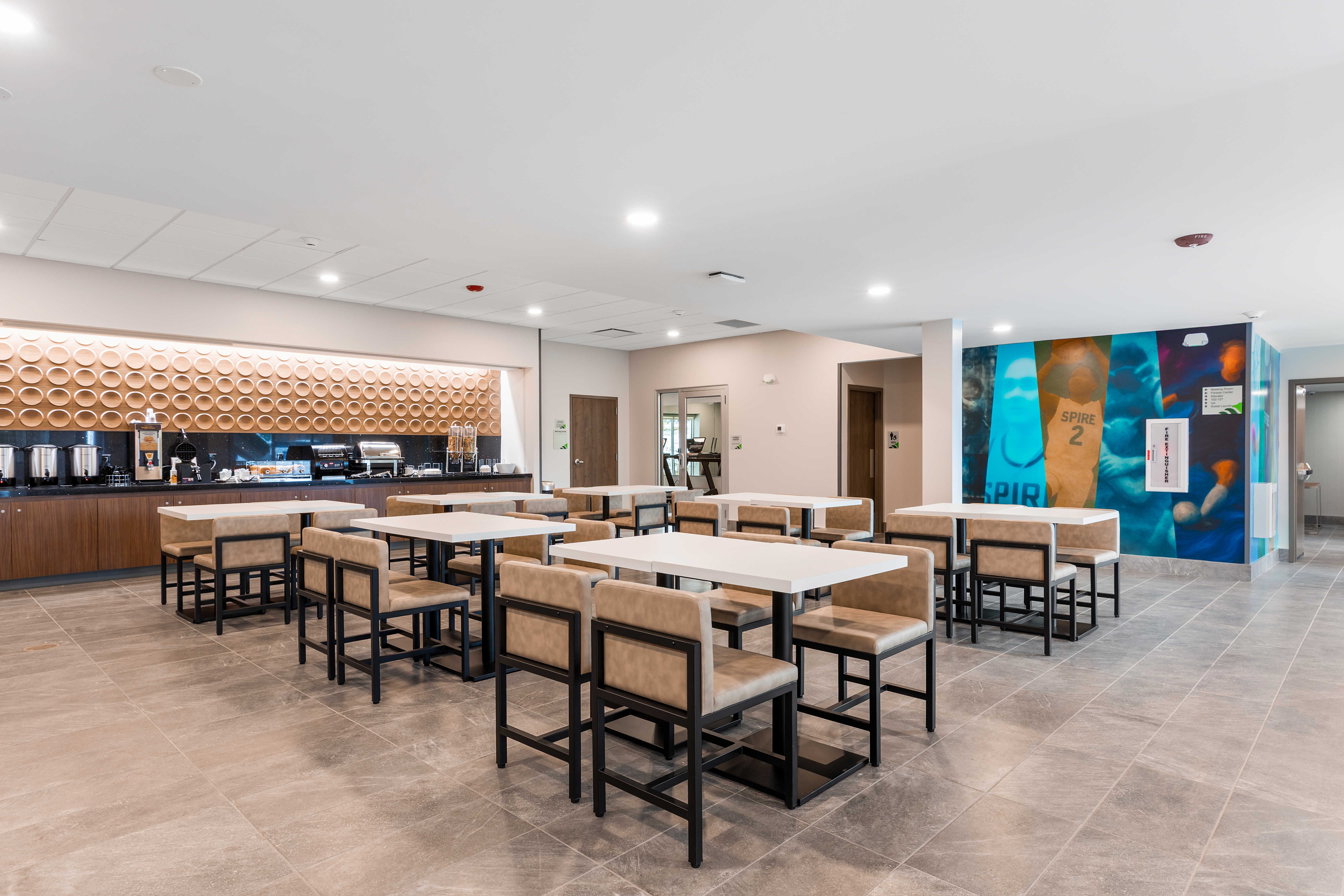 Free breakfast at Wingate by Wyndham Geneva at SPIRE Academy in Geneva, Ohio