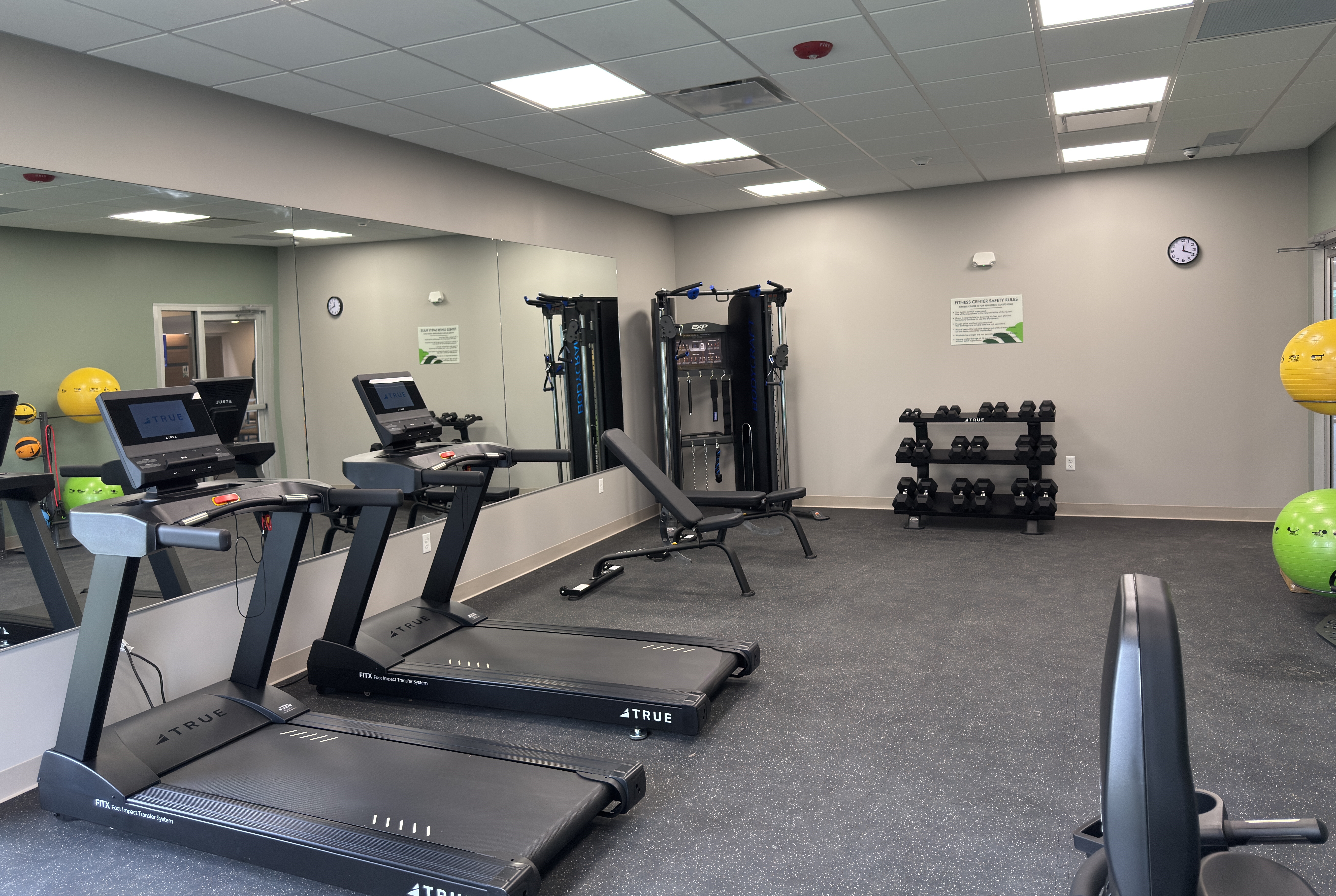 Fitness room at Wingate by Wyndham Geneva at SPIRE Academy in Geneva, Ohio