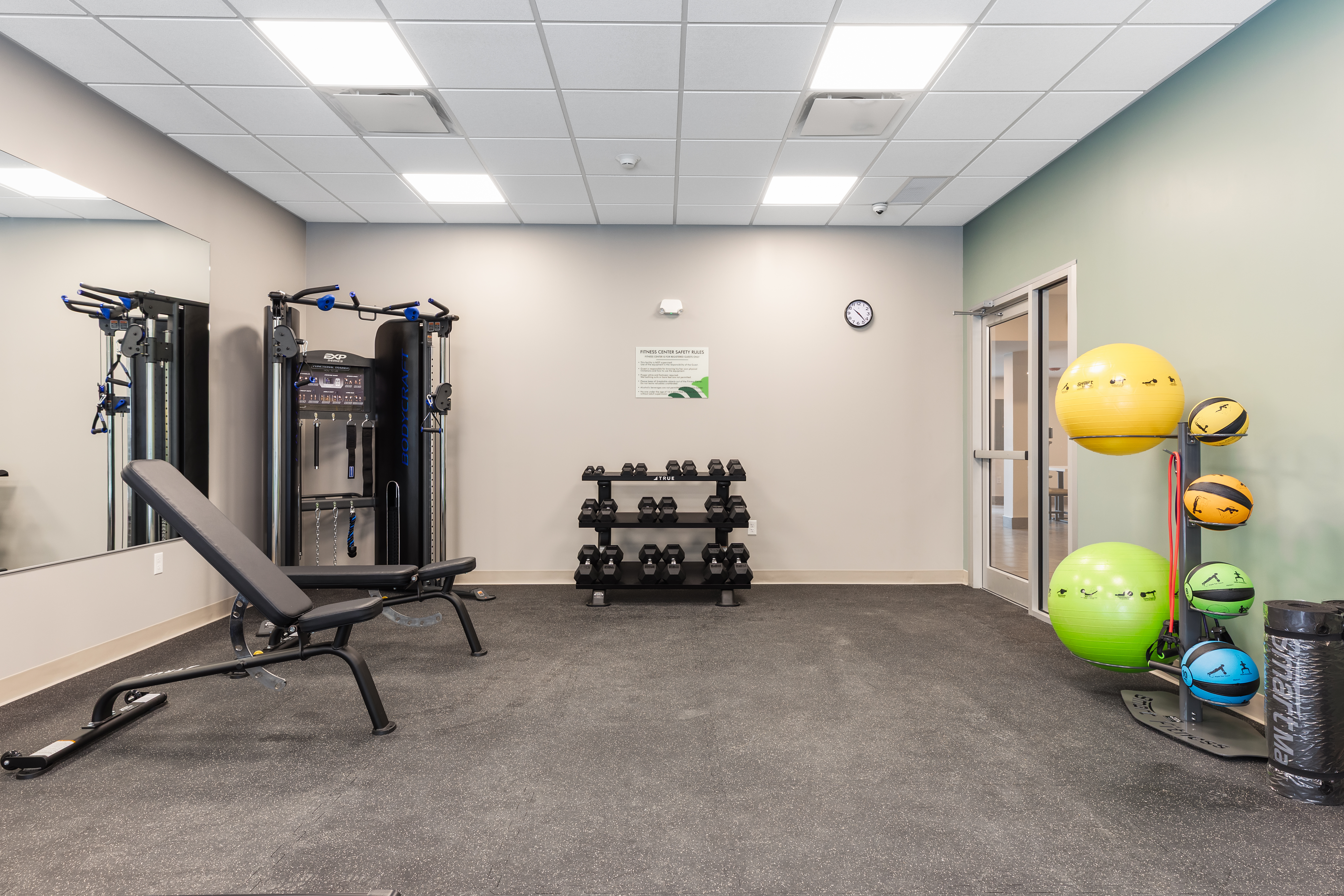 Fitness room at Wingate by Wyndham Geneva at SPIRE Academy in Geneva, Ohio