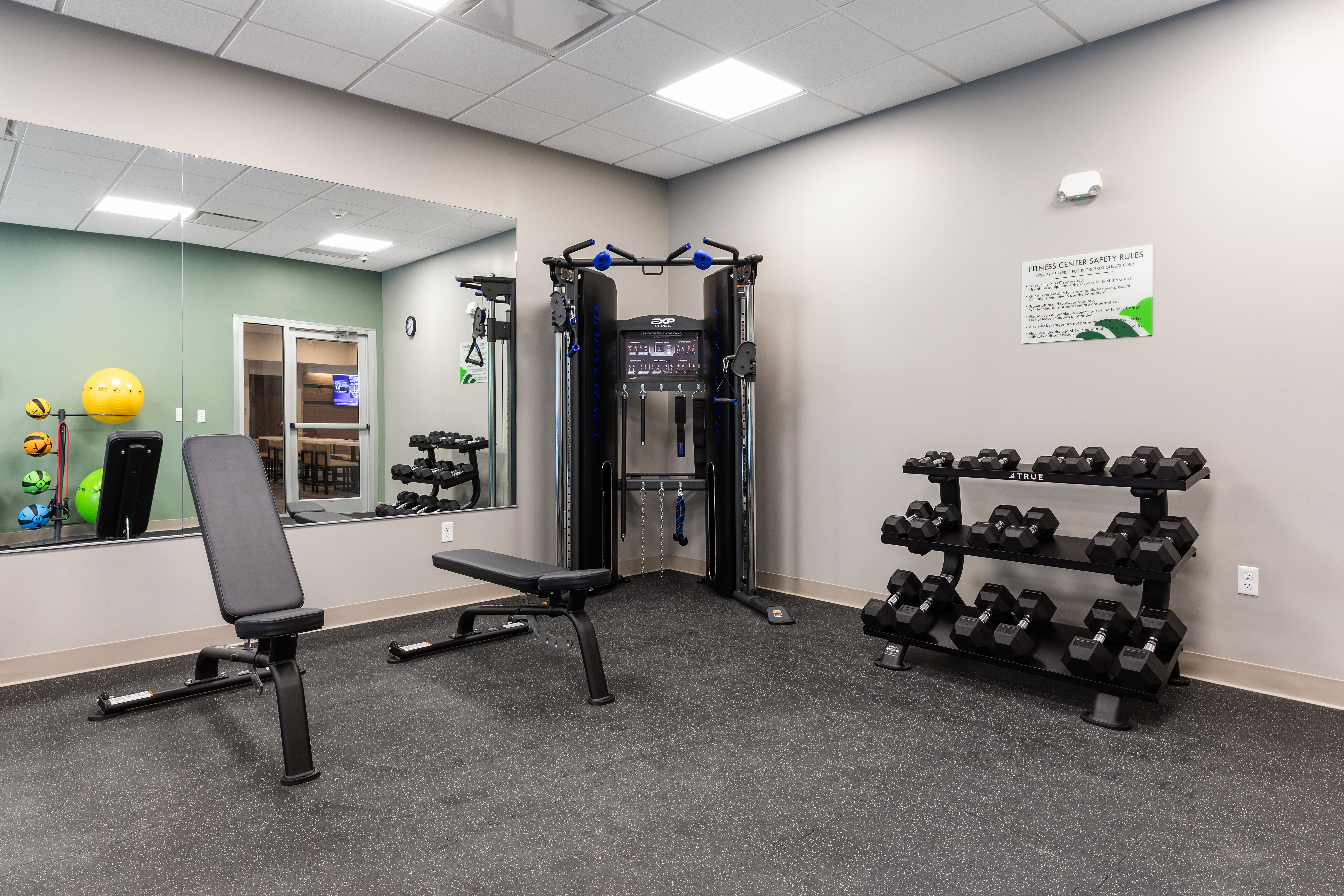 Fitness room at Wingate by Wyndham Geneva at SPIRE Academy in Geneva, Ohio