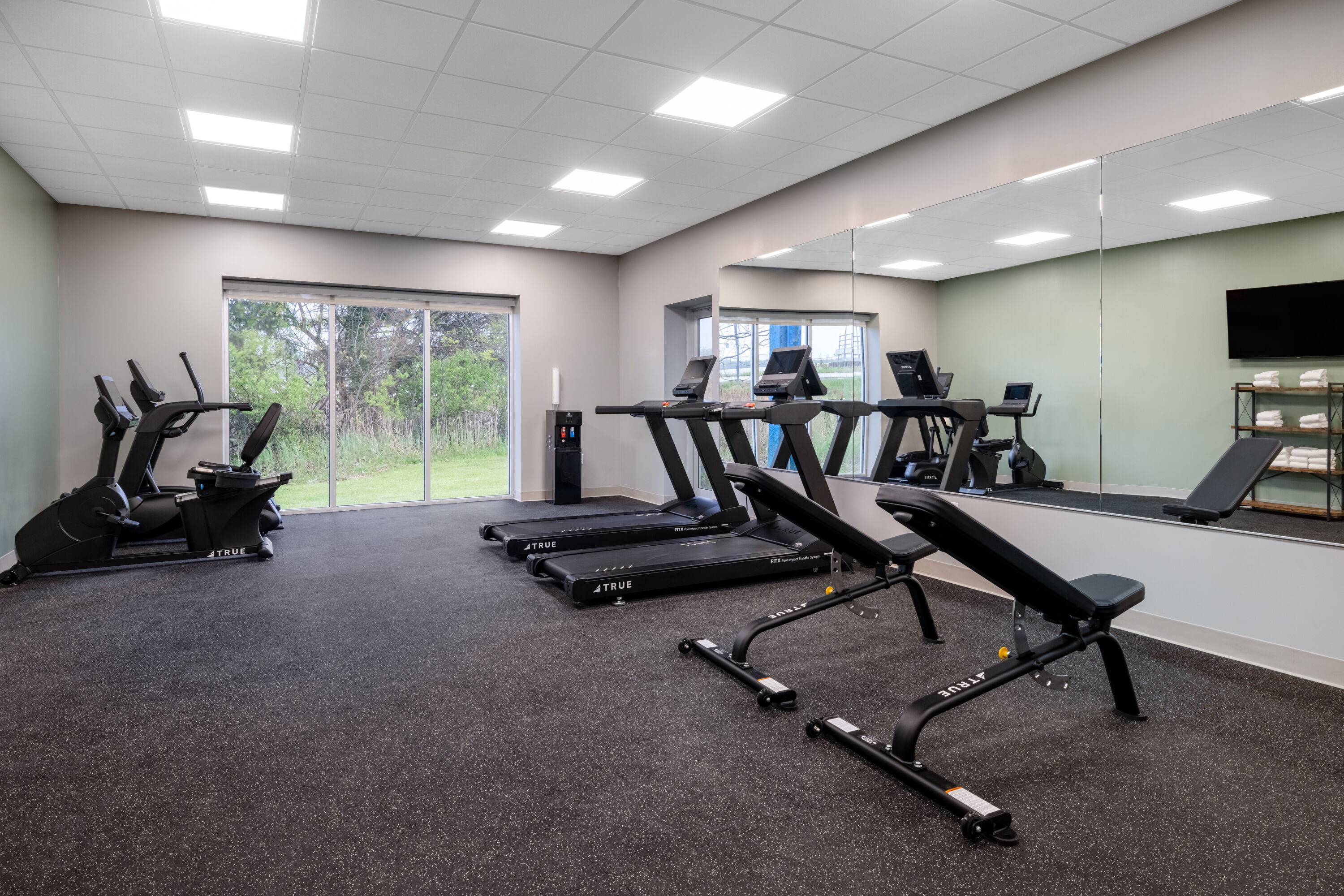 Fitness room at Wingate by Wyndham Geneva at SPIRE Academy in Geneva, Ohio