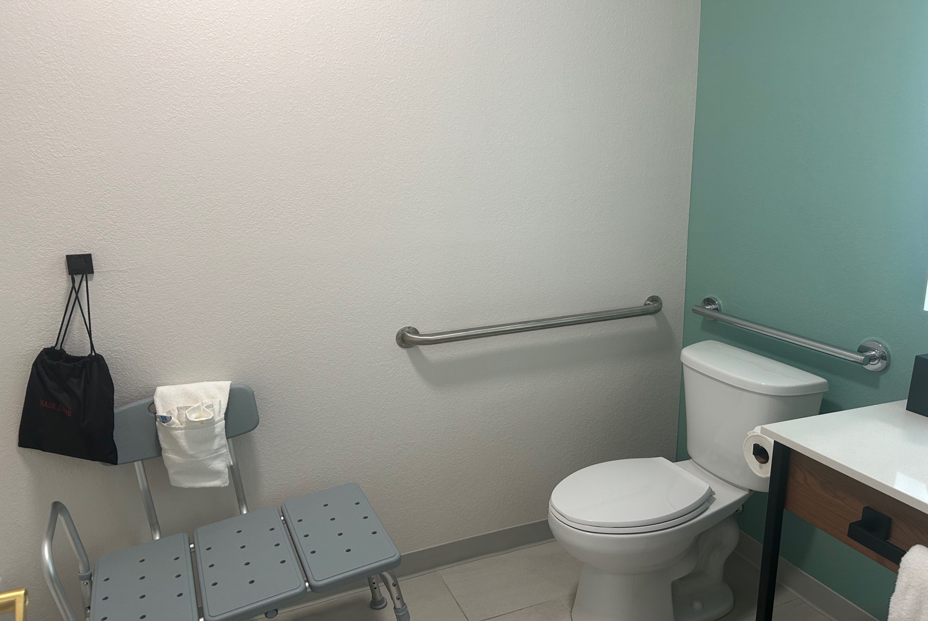 Guest room bath at the Wingate by Wyndham Mansfield OH in Mansfield, Ohio