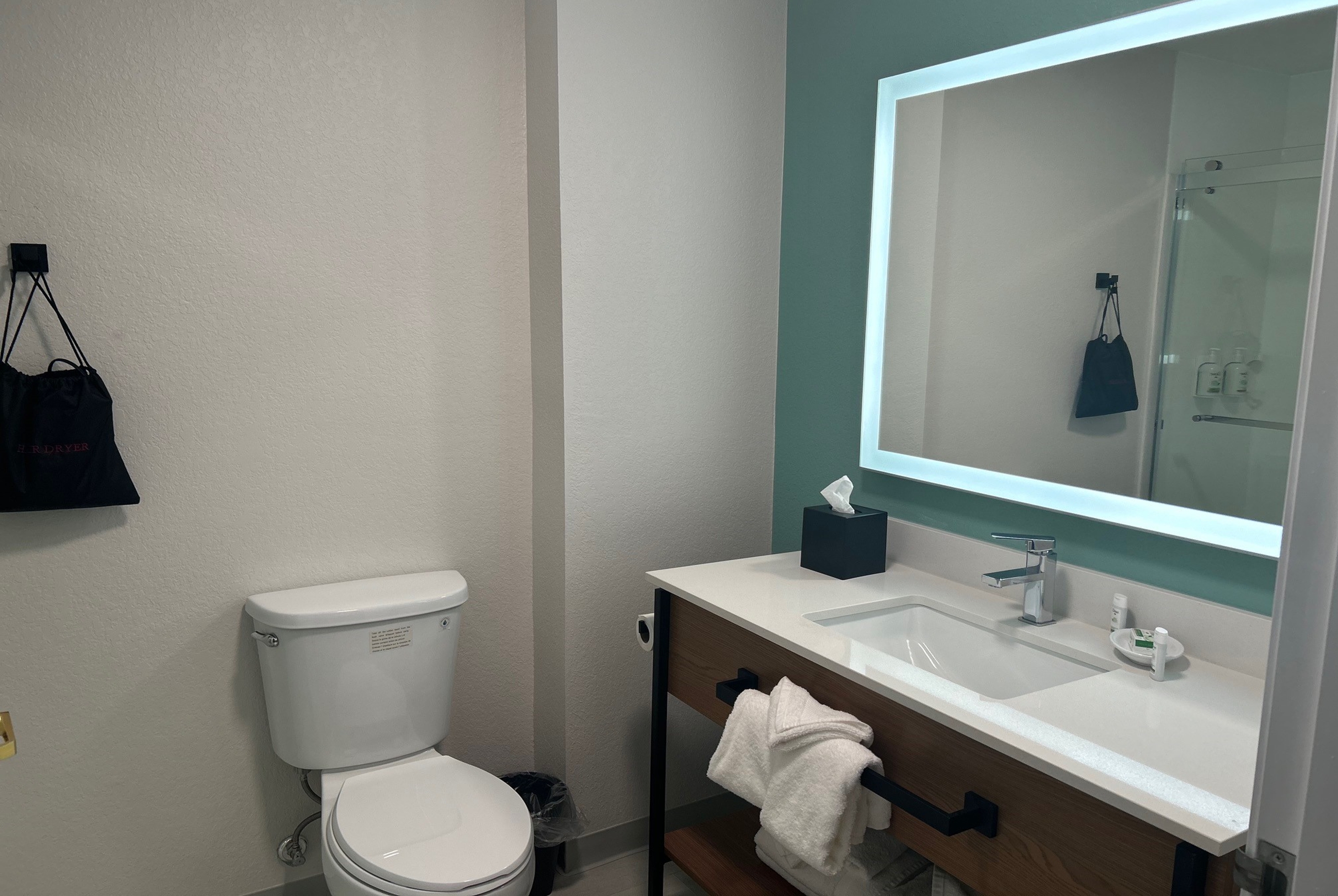 Guest room bath at the Wingate by Wyndham Mansfield OH in Mansfield, Ohio