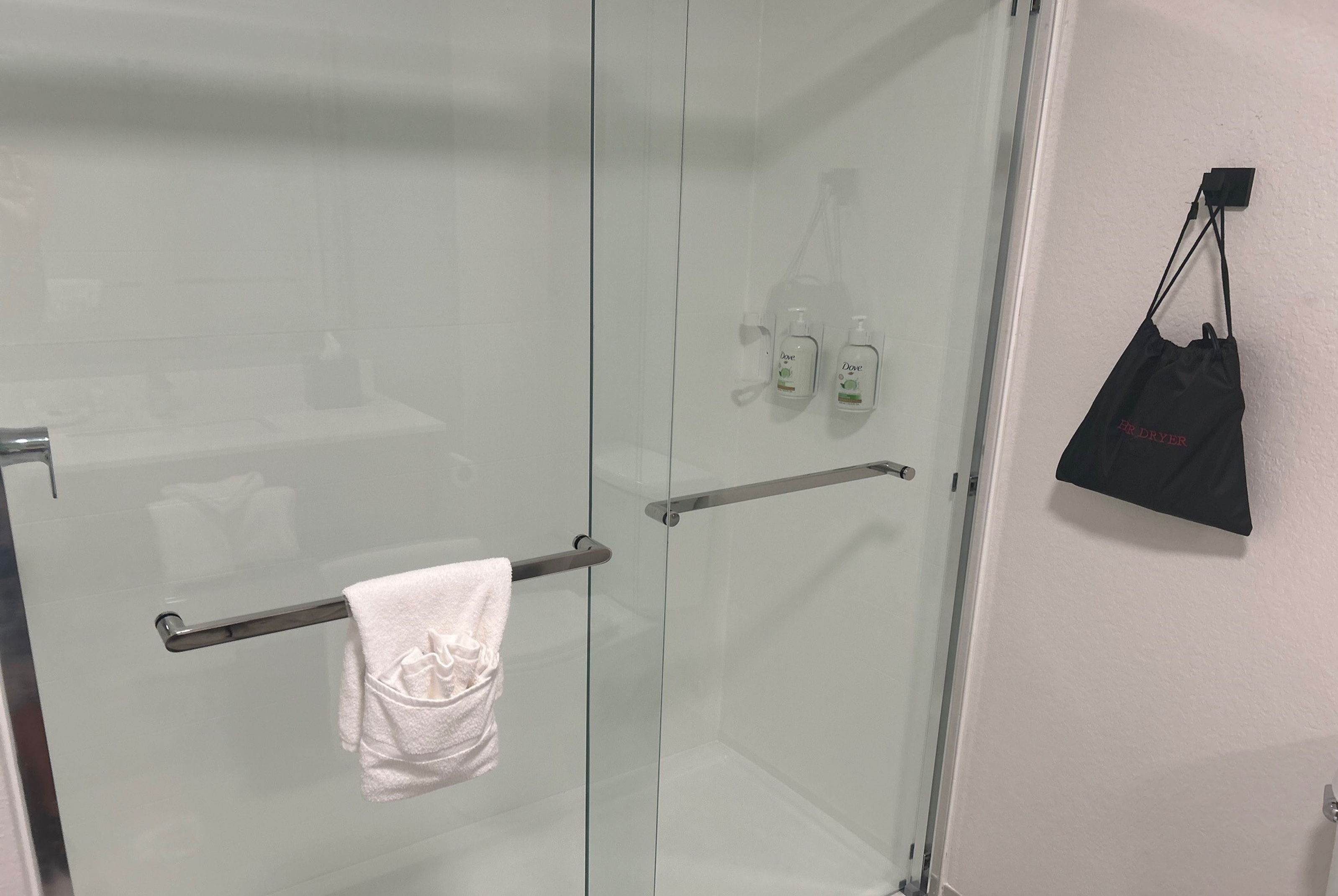 Guest room bath at the Wingate by Wyndham Mansfield OH in Mansfield, Ohio