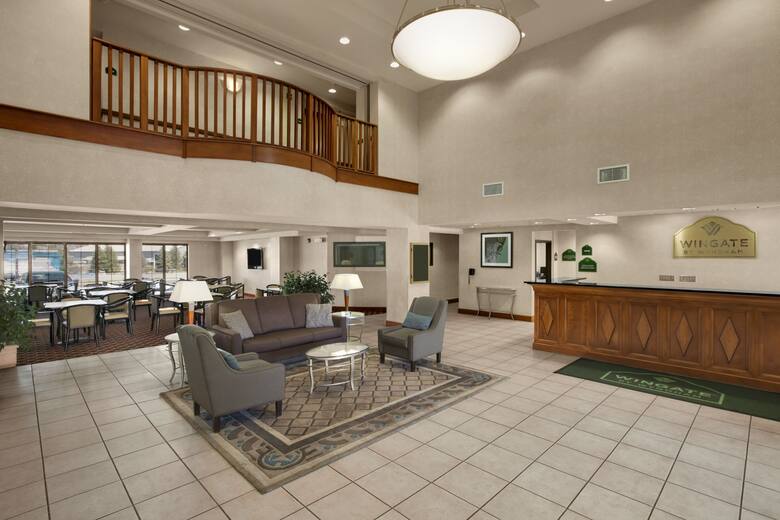 Wingate by Wyndham Allentown hotel lobby in Allentown, Pennsylvania