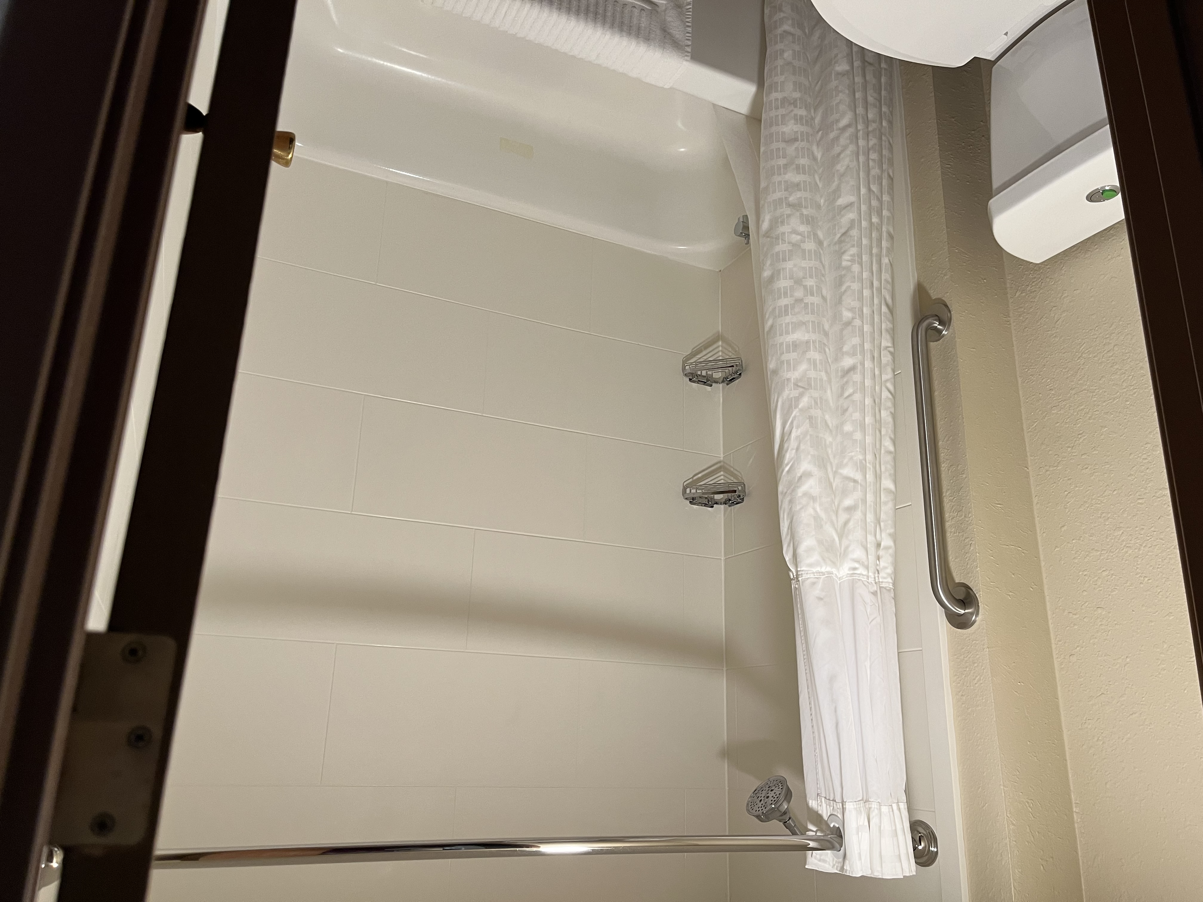 Guest room bath at the Wingate by Wyndham Clearfield in Clearfield, Pennsylvania