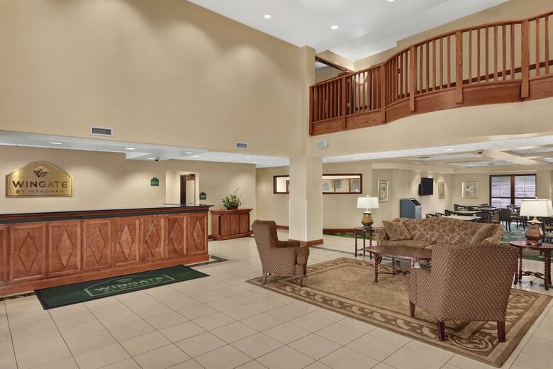 Wingate By Wyndham Latrobe Hotels Pa 15650 Wingate By Wyndham Latrobe Hotel Lobby In Pennsylvania
