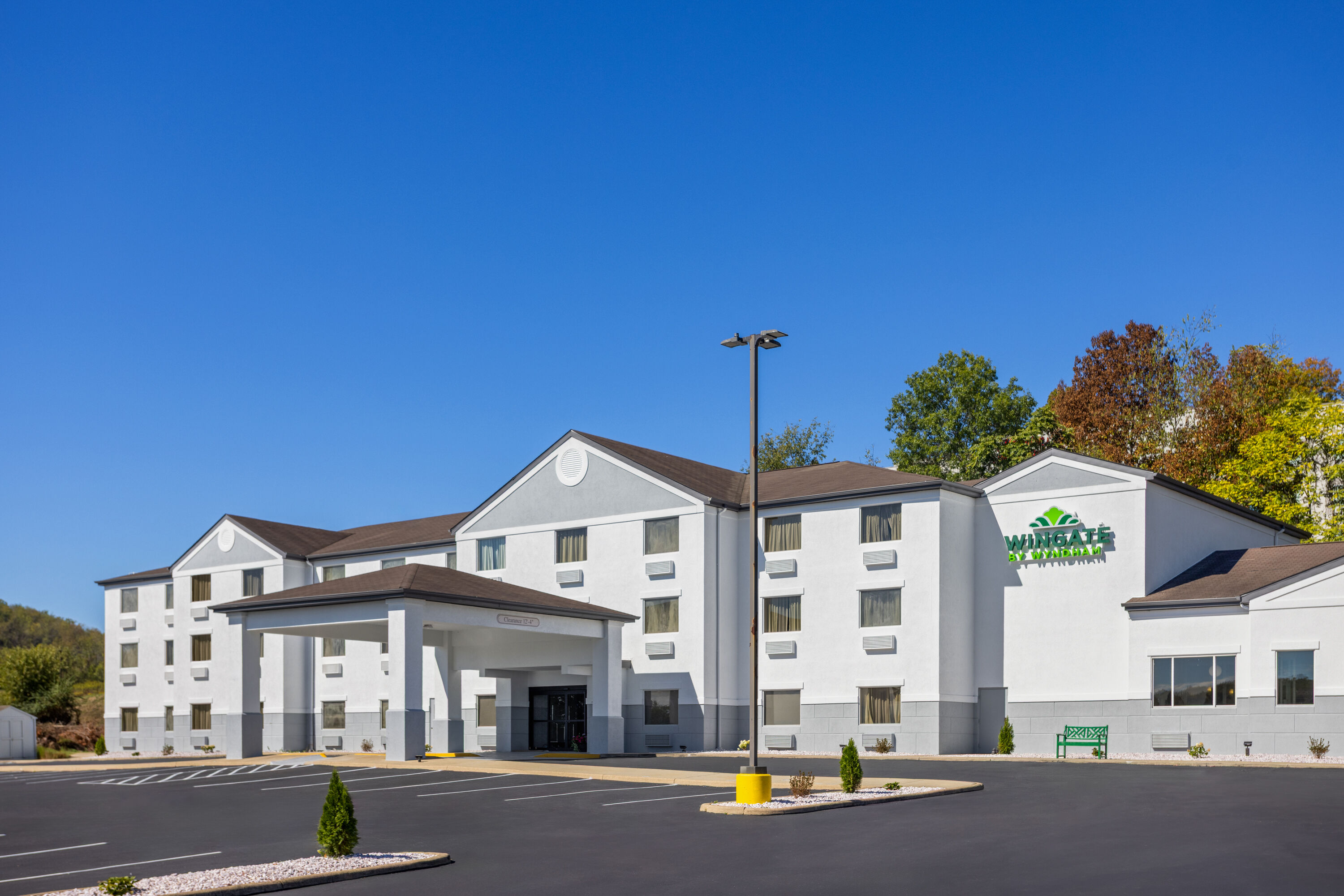 Exterior Day Image of Wingate by Wyndham Pittsburgh/New Stanton hotel in New Stanton, Pennsylvania