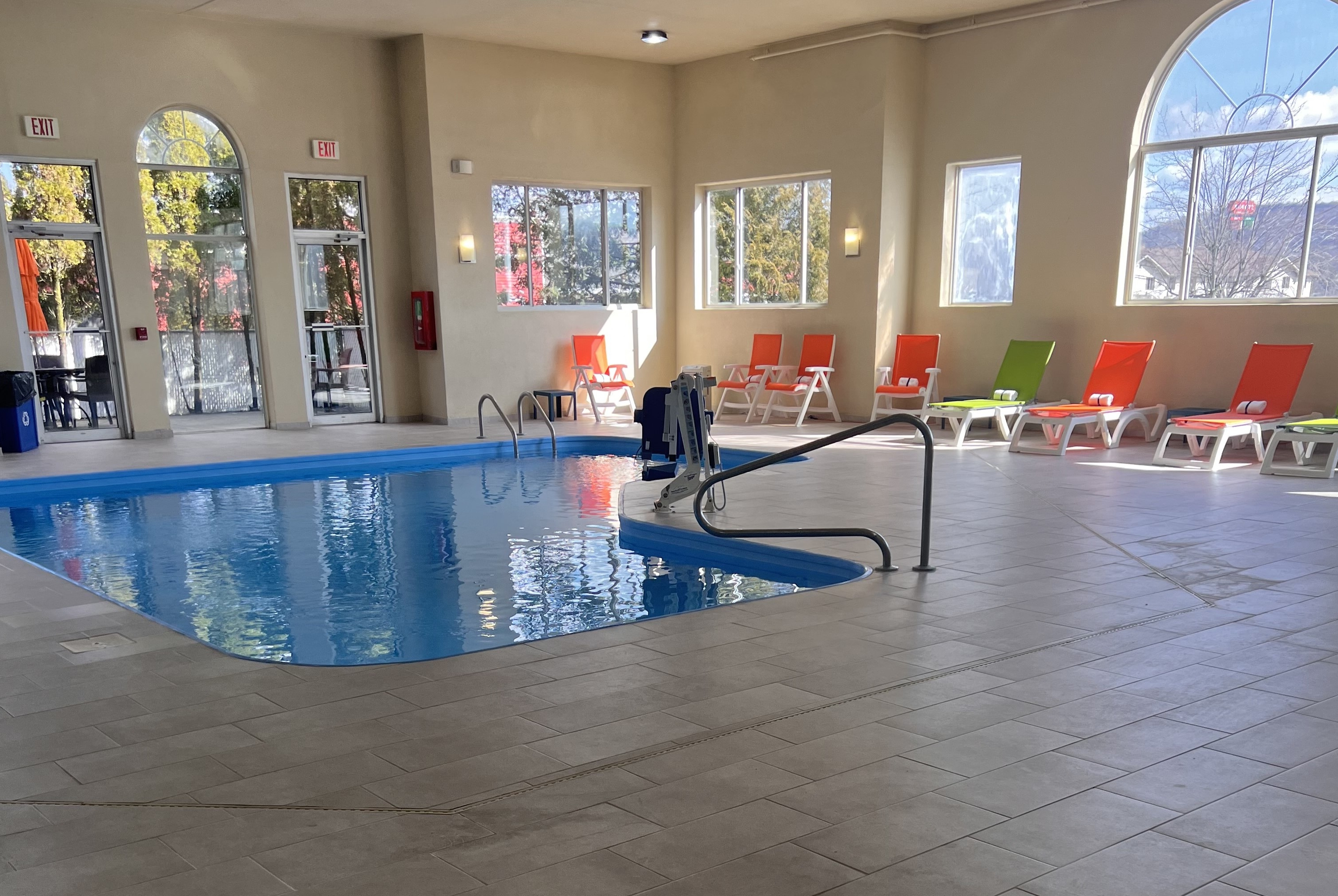 Indoor pool at the Wingate by Wyndham Pittsburgh/New Stanton in New Stanton, Pennsylvania
