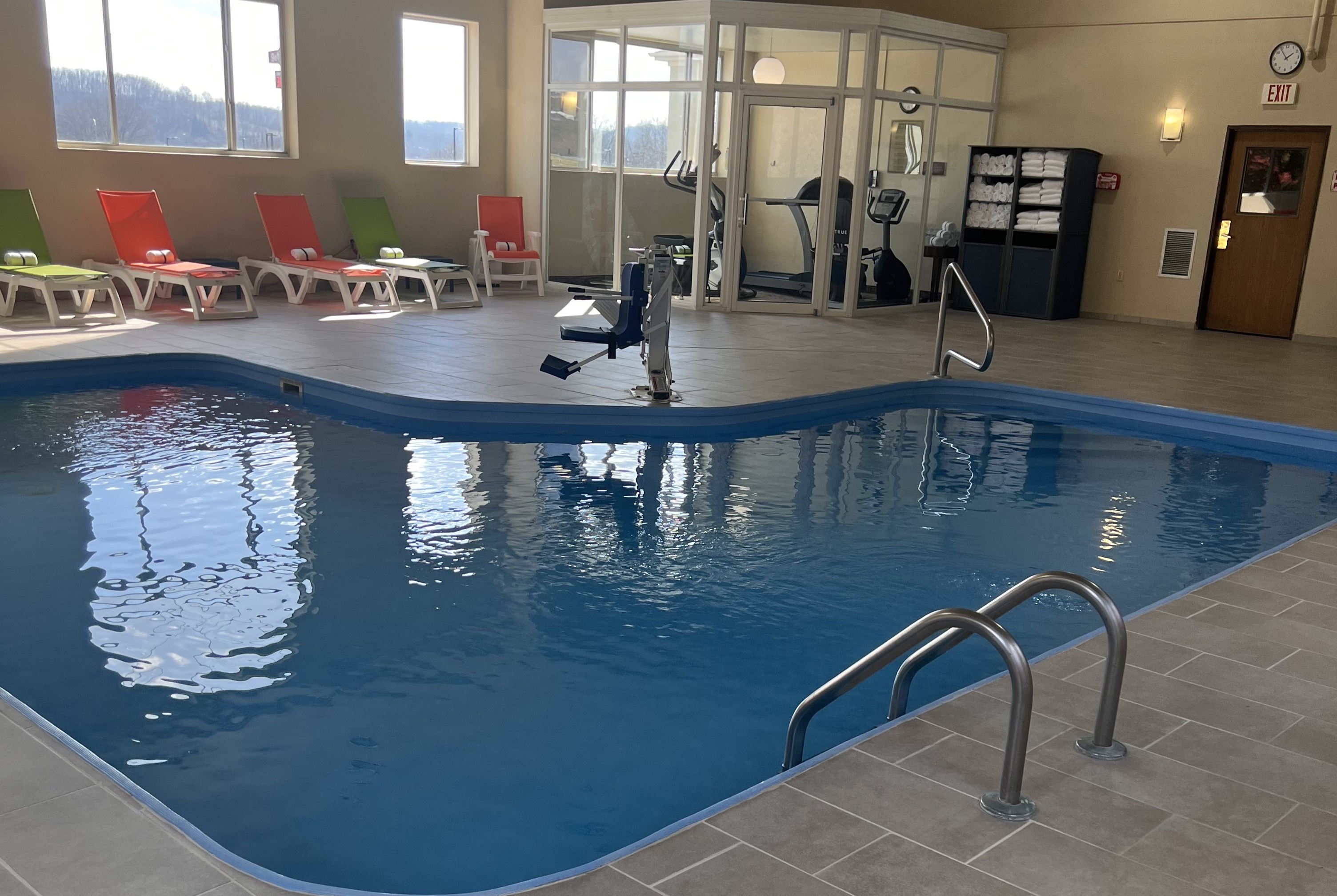 Indoor pool at the Wingate by Wyndham Pittsburgh/New Stanton in New Stanton, Pennsylvania
