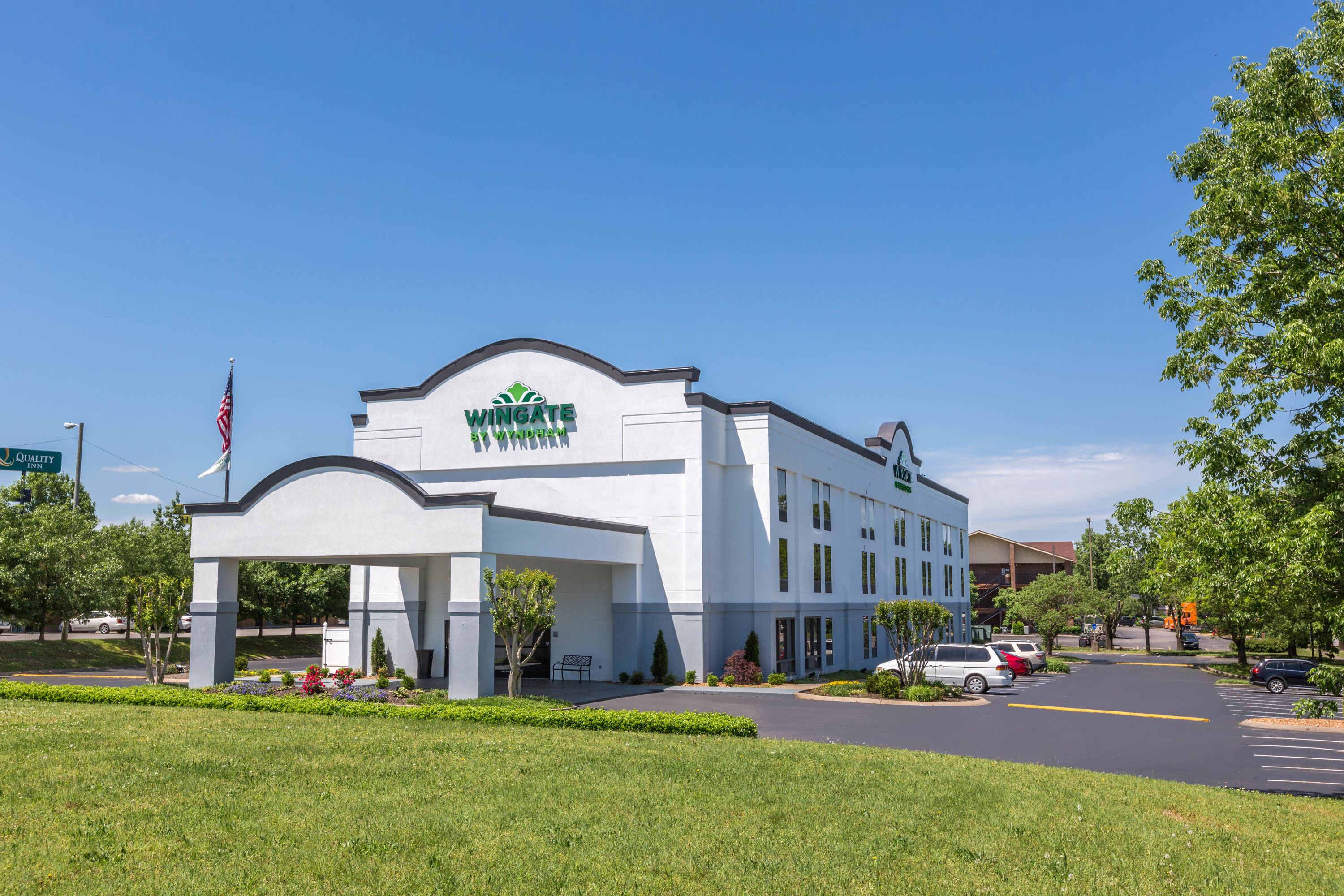 Exterior Day Image of Wingate by Wyndham Goodlettsville hotel in Goodlettsville, Tennessee