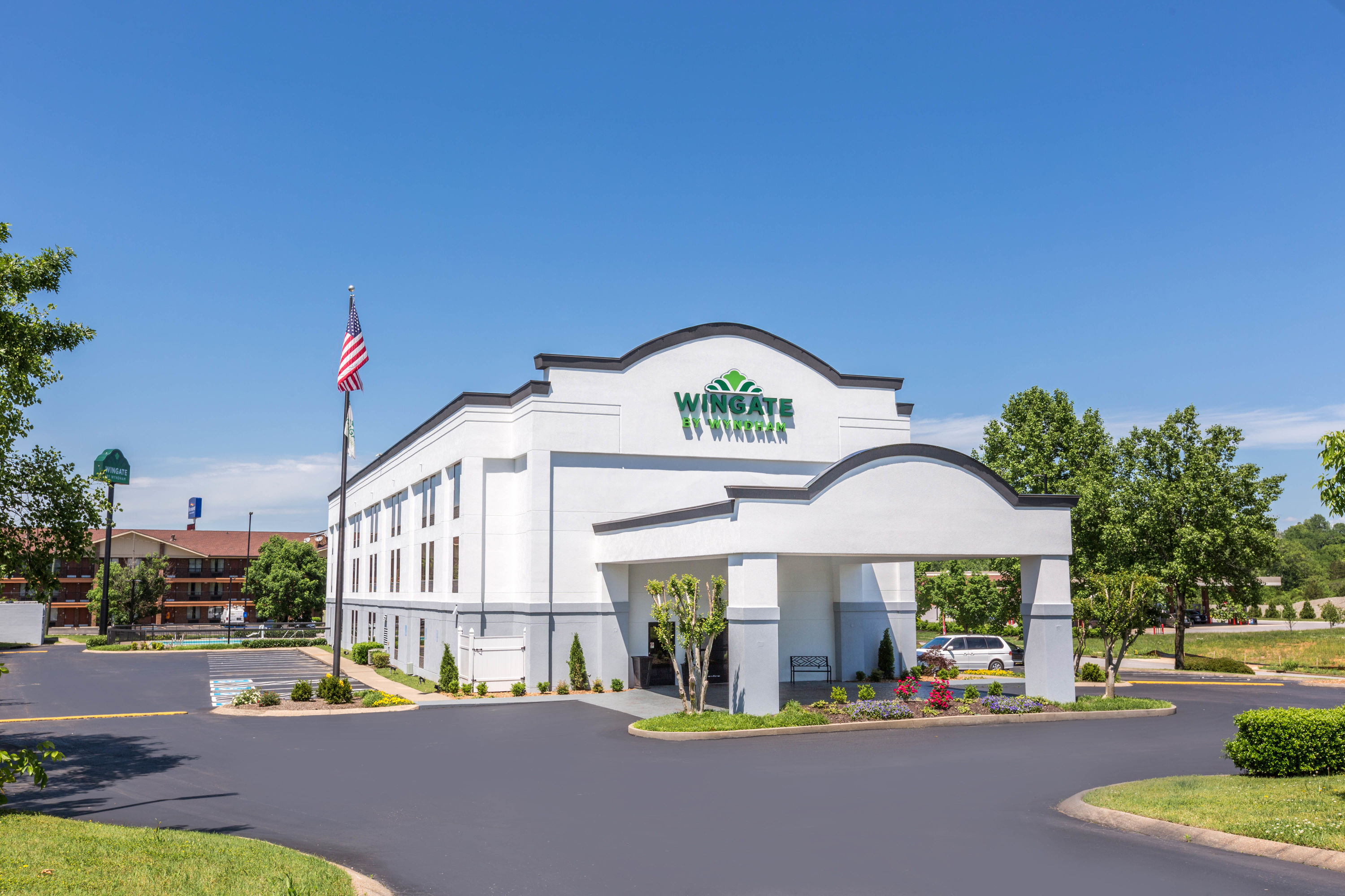 Exterior Day Image of Wingate by Wyndham Goodlettsville hotel in Goodlettsville, Tennessee
