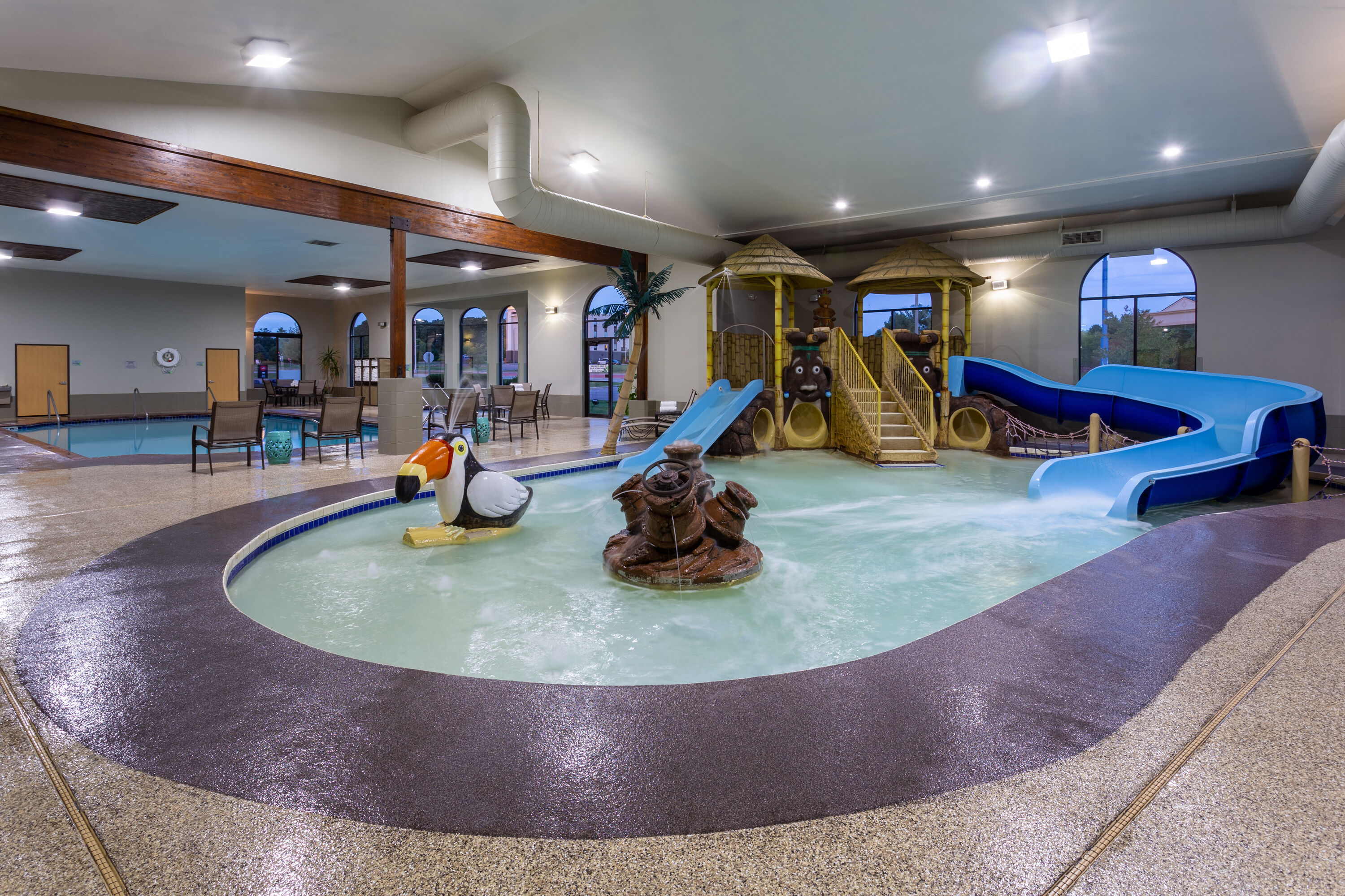 Indoor pool at the Wingate by Wyndham Wisconsin Dells Waterpark in Wisconsin Dells, Wisconsin