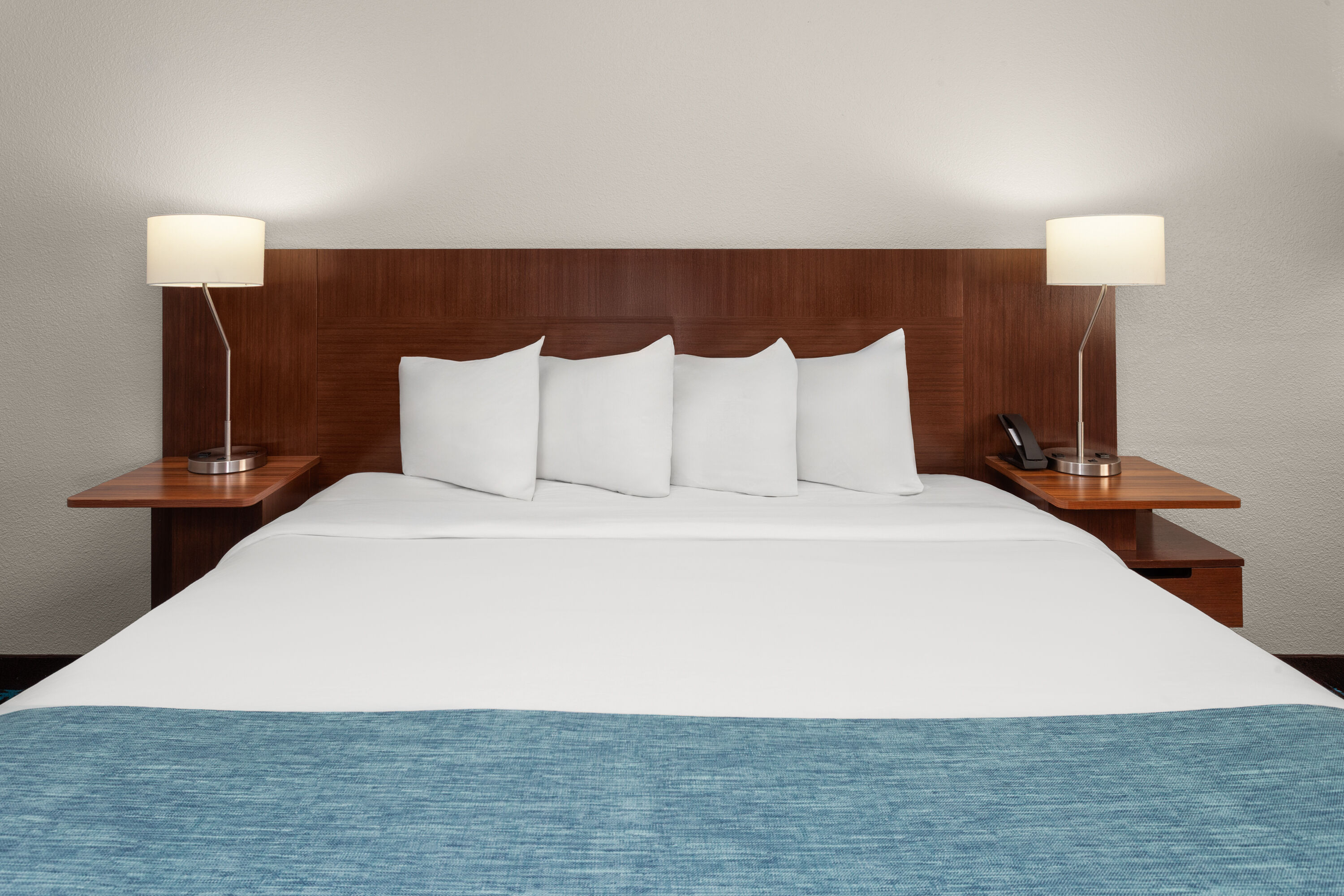 Guest room at the Wingate by Wyndham Oshkosh in Oshkosh, Wisconsin