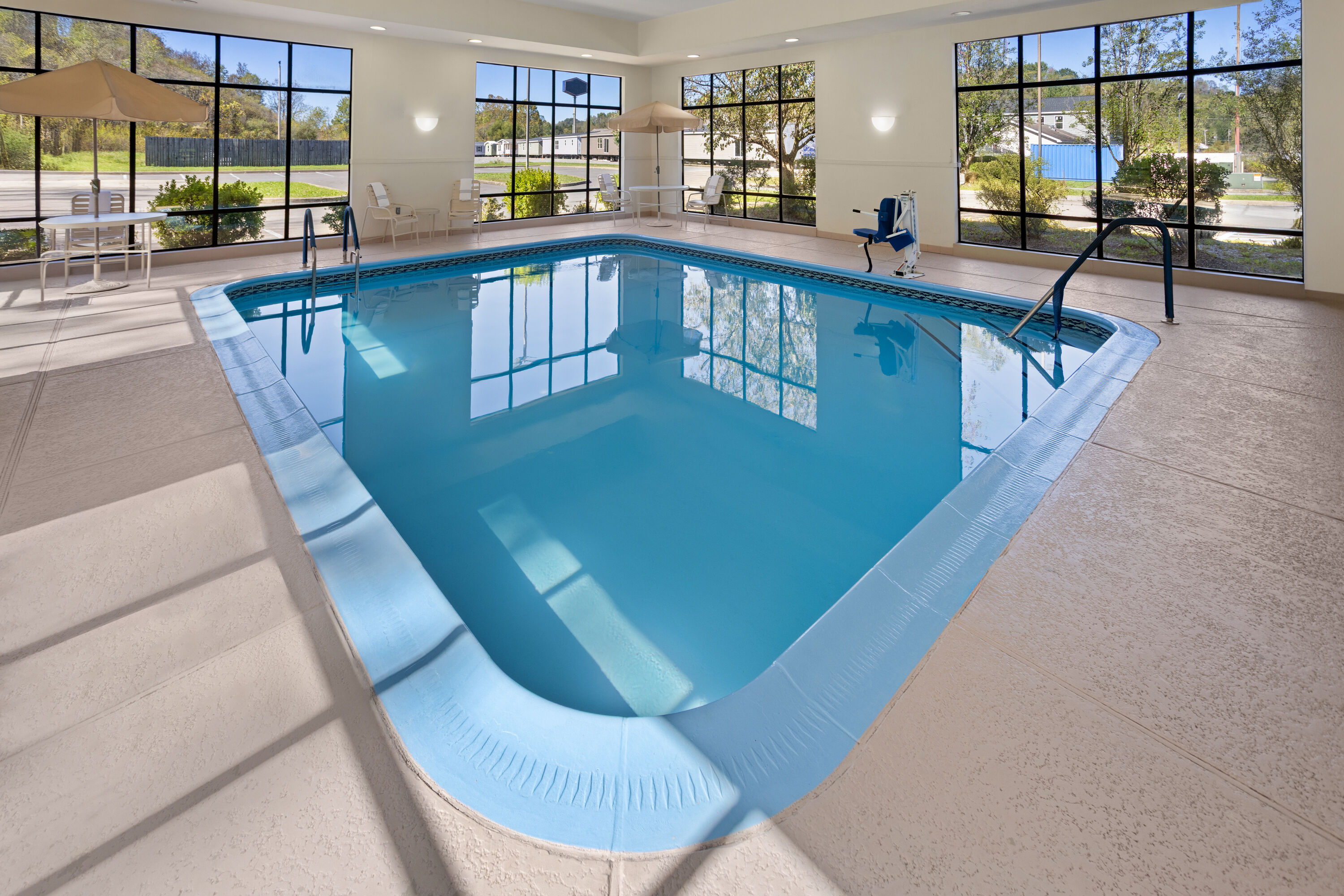 Indoor pool at the Wingate by Wyndham Buckhannon in Buckhannon, West Virginia