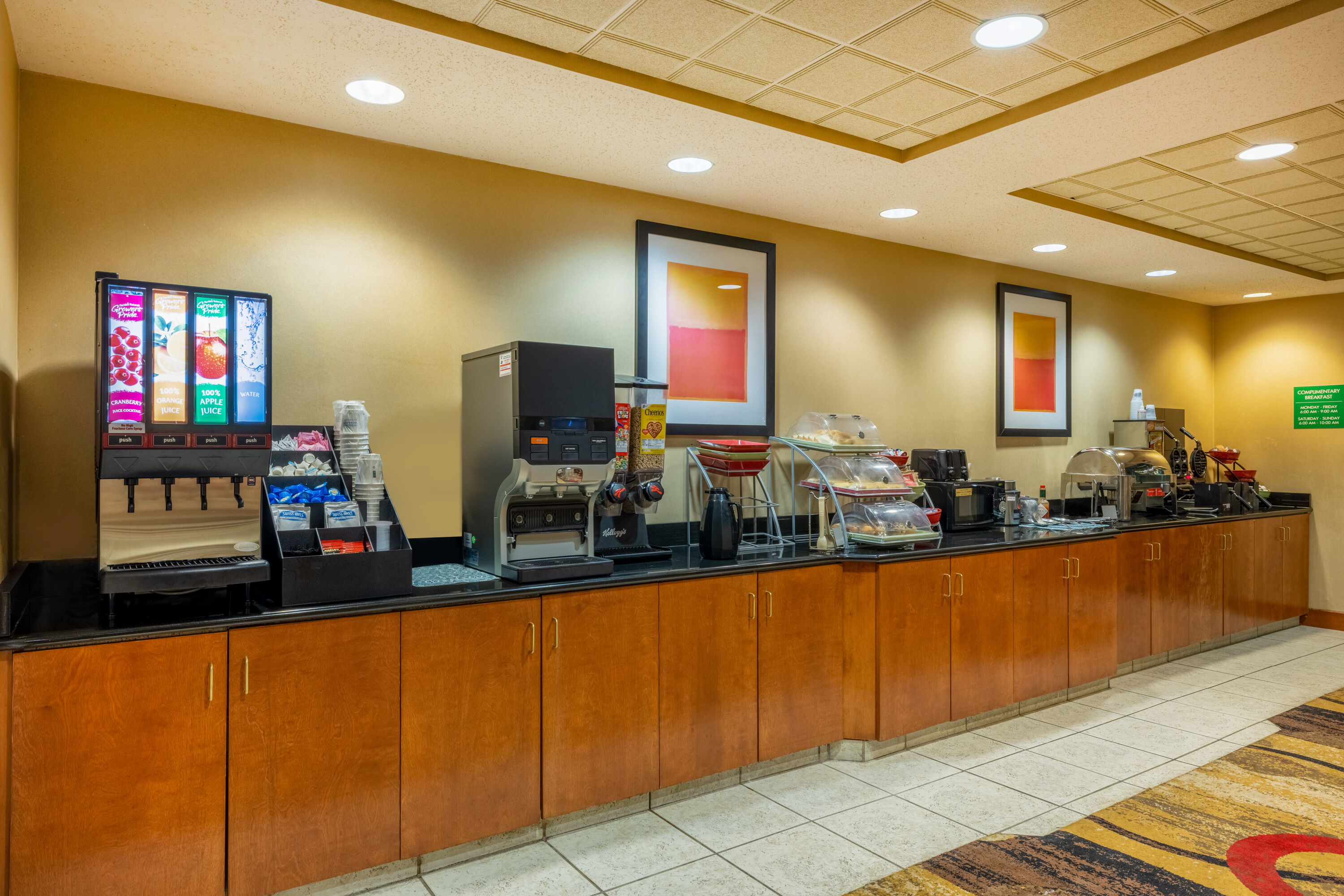 Free breakfast at Wingate by Wyndham Gillette in Gillette, Wyoming
