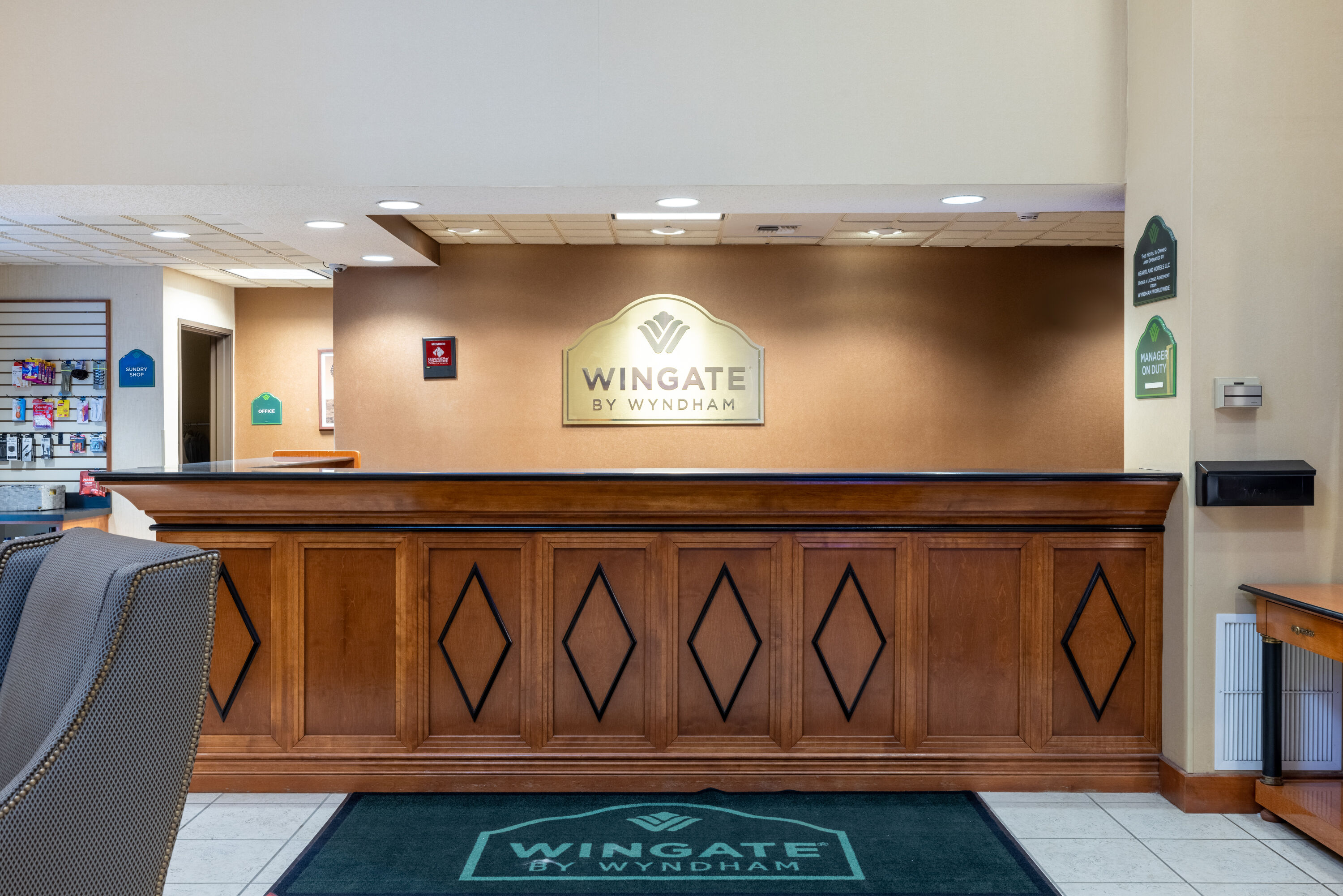 Wingate by Wyndham Gillette reception in Gillette, Wyoming