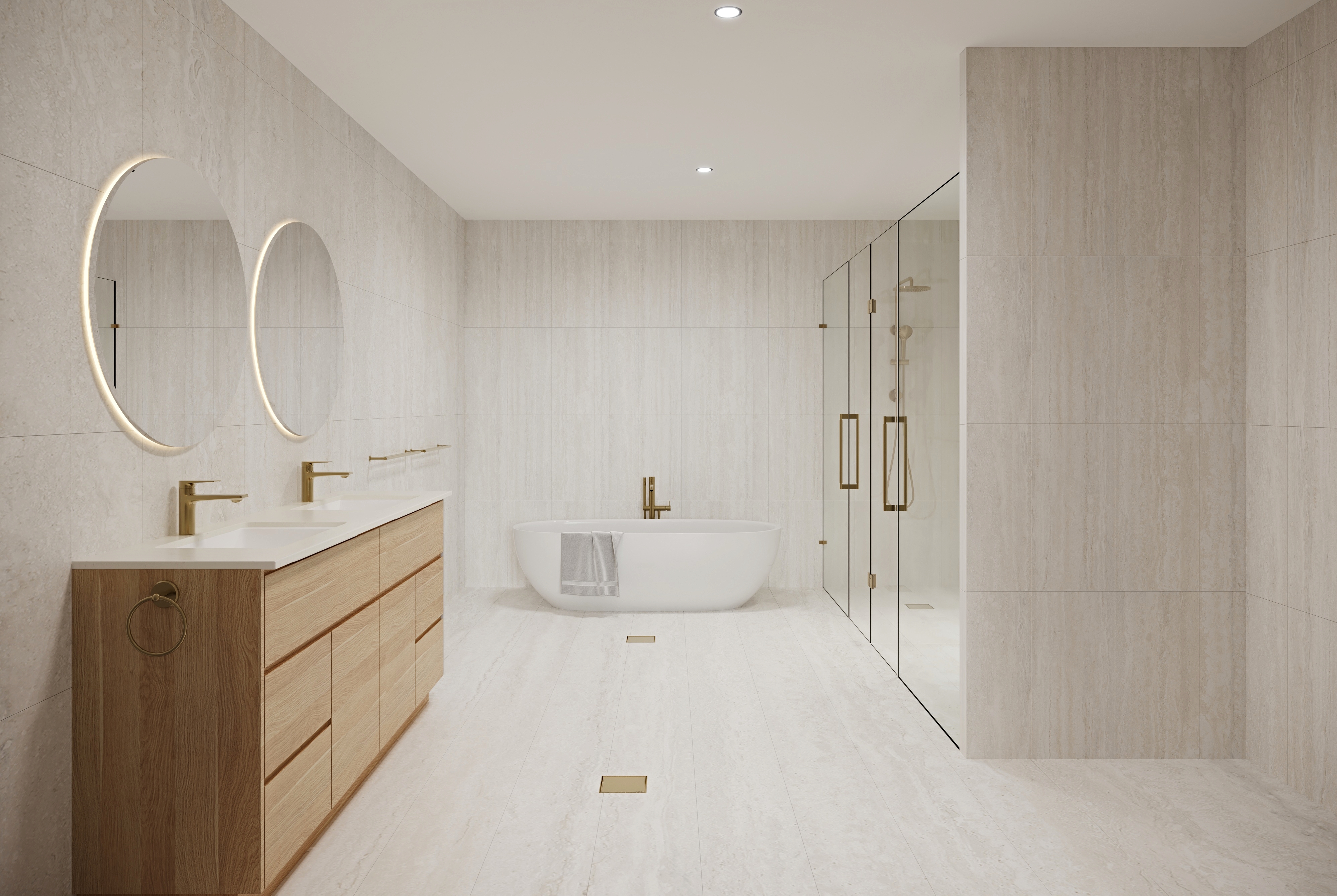 Guest room bath at the TRYP by Wyndham Southport Gold Coast in Gold Coast, Other than US/Canada