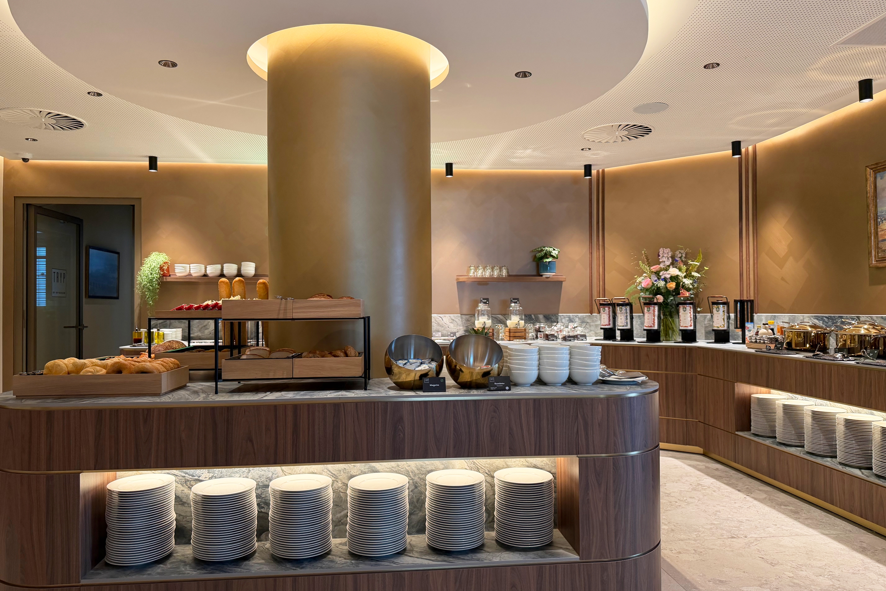 TRYP by Wyndham Badhotel The Hague Scheveningen restaurant breakfast area close up in The Hague, Other than US/Canada