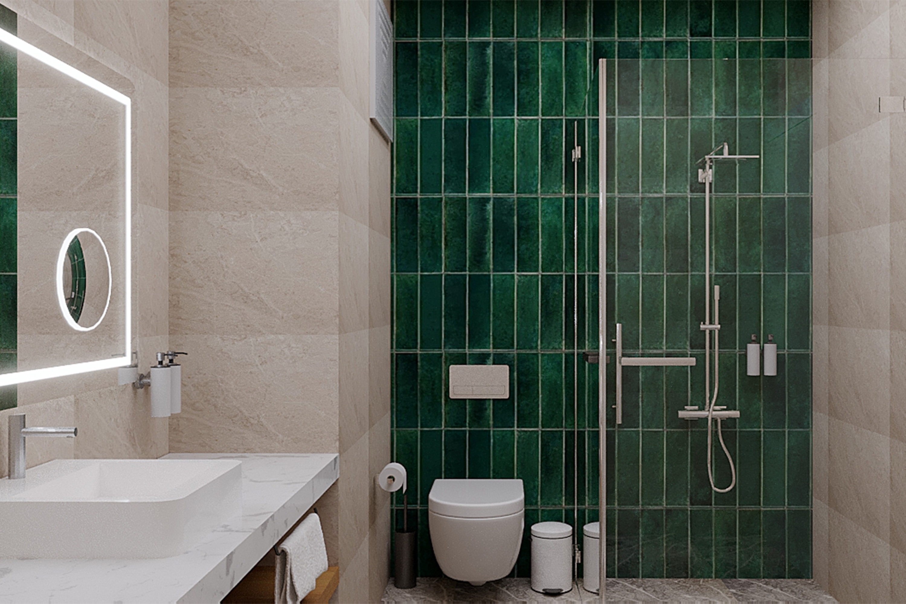 Guest room bath at the TRYP by Wyndham Didim in Aydin, Other than US/Canada