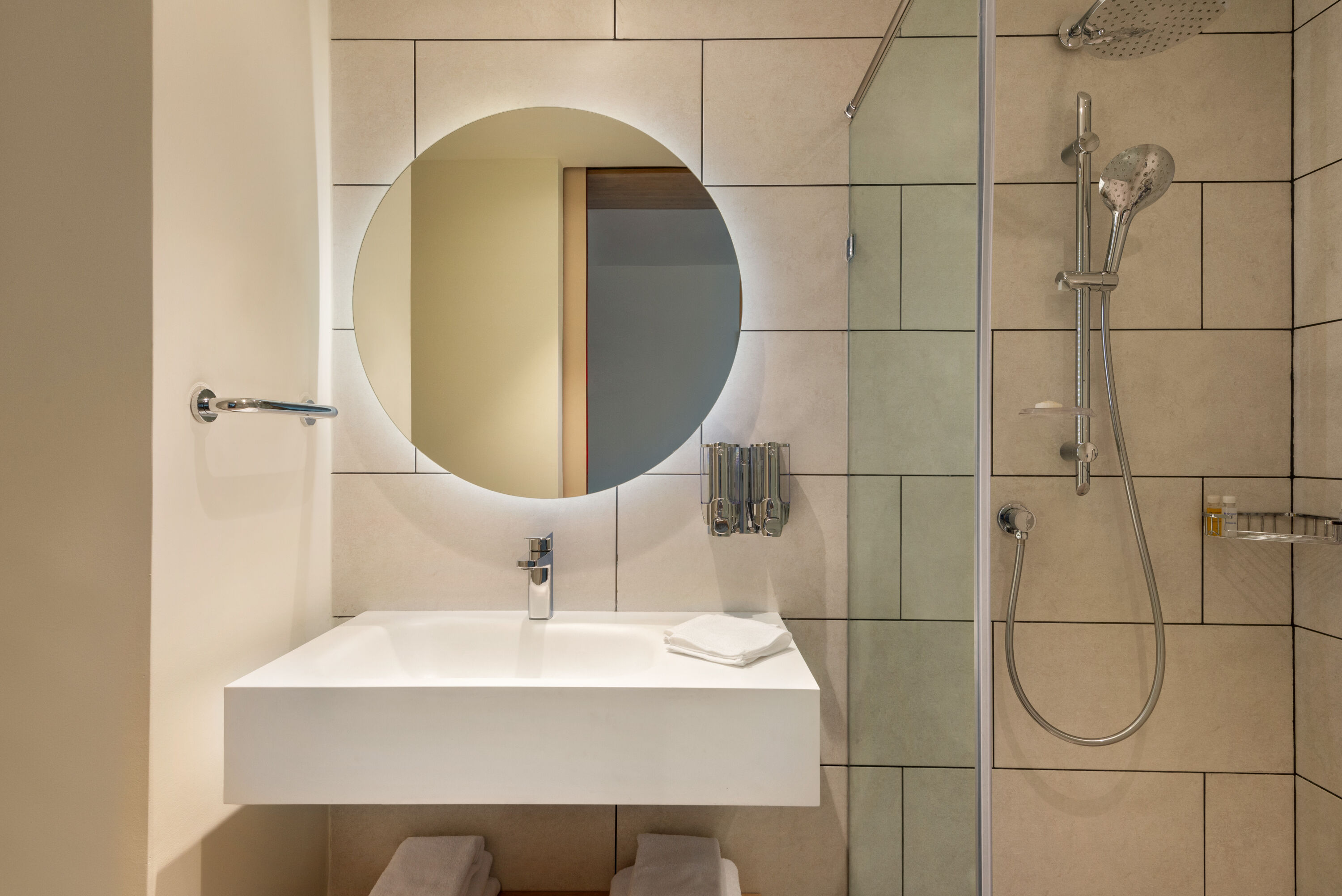 Guest room bath at the Tryp by Wyndham Zomin in Zaamin district, Other than US/Canada