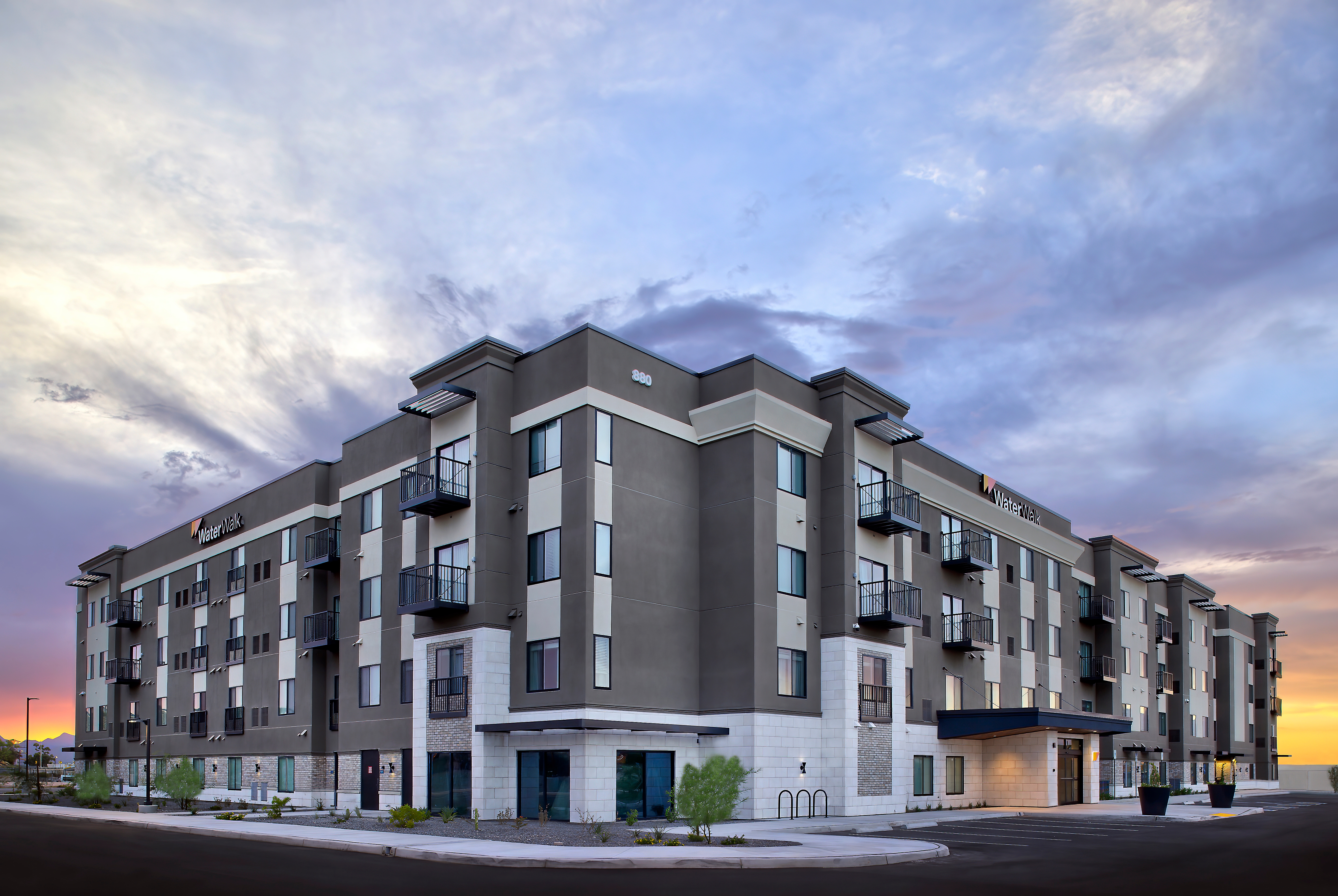 Exterior of WaterWalk Extended Stay Huntsville hotel in Huntsville, Alabama
