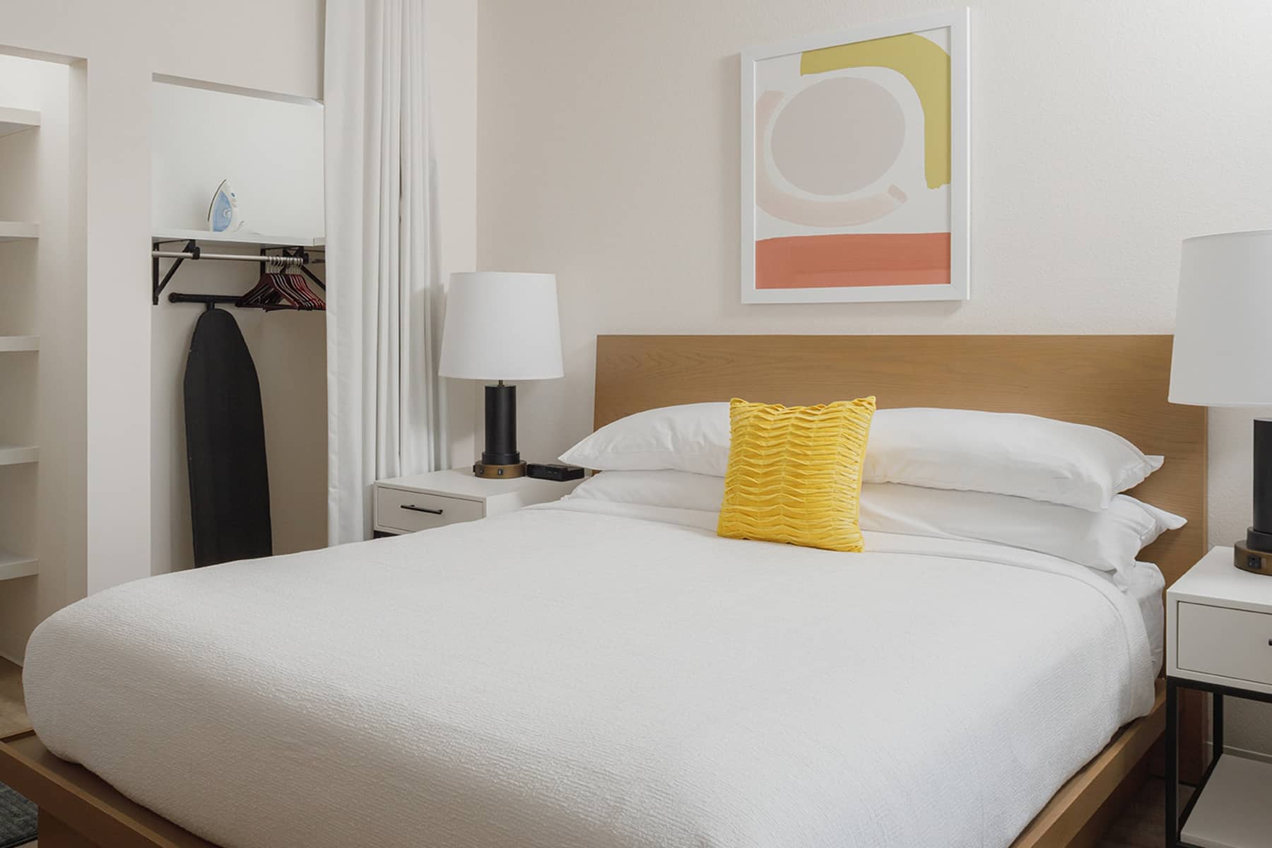 Guest room at the WaterWalk Extended Stay Huntsville in Huntsville, Alabama