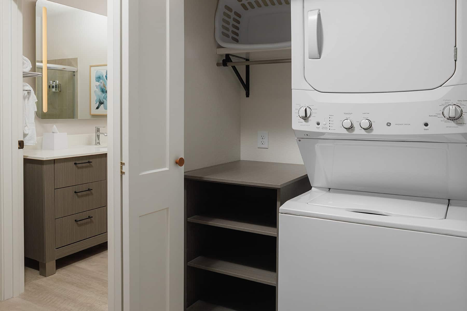 Guest room feature at the WaterWalk Extended Stay Huntsville in Huntsville, Alabama