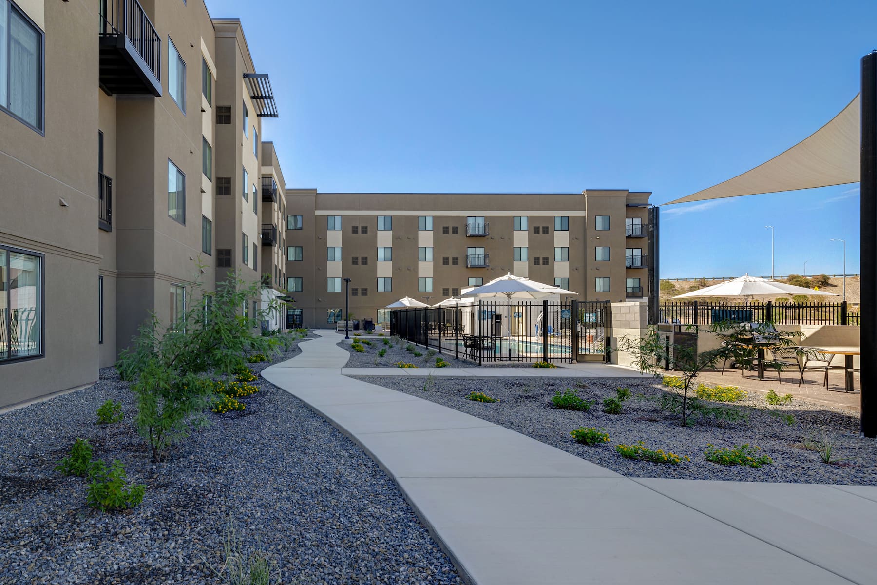 Pool feature at the WaterWalk Extended Stay Huntsville in Huntsville, Alabama