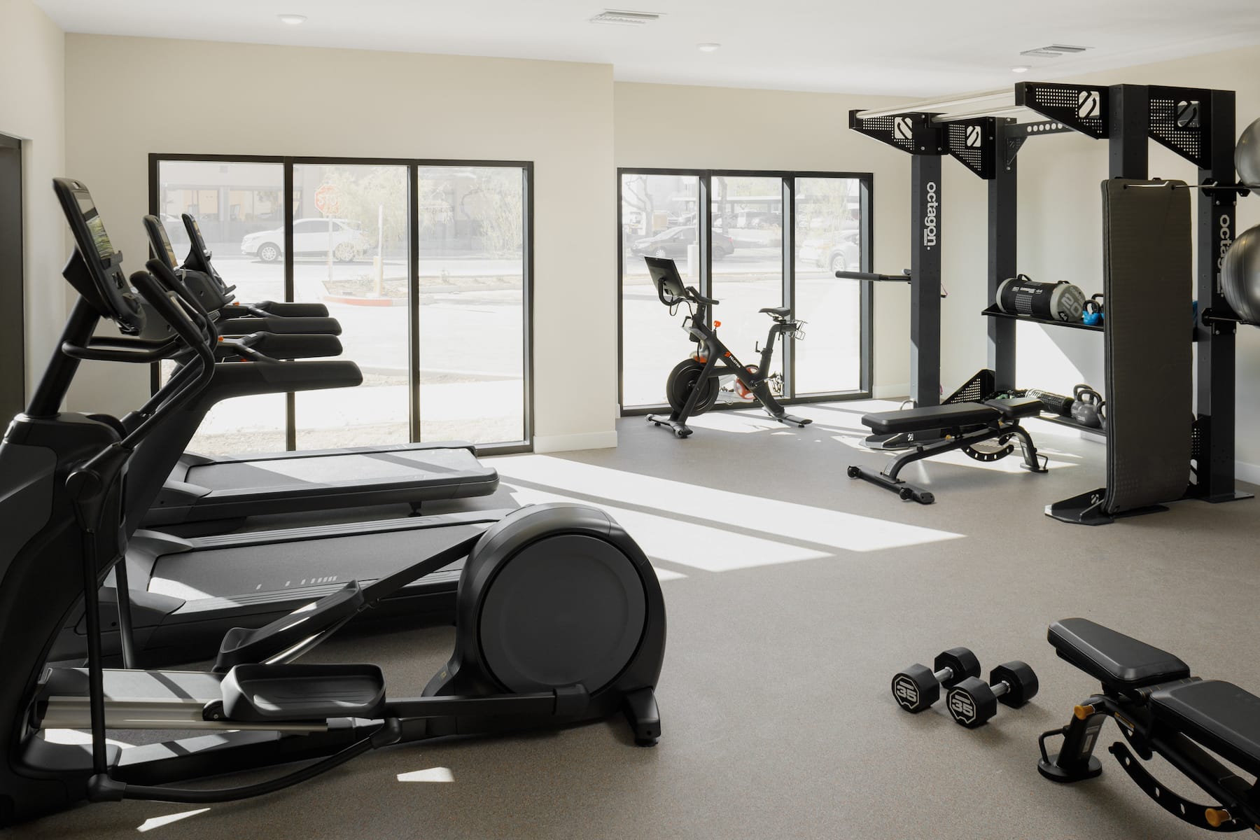 Fitness room at WaterWalk Extended Stay Phoenix - N. Happy Valley in Phoenix, Arizona