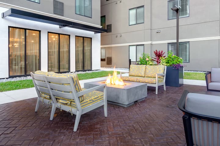 Firepit at WaterWalk Extended Stay Jacksonville Deerwood Pk in Jacksonville, Florida