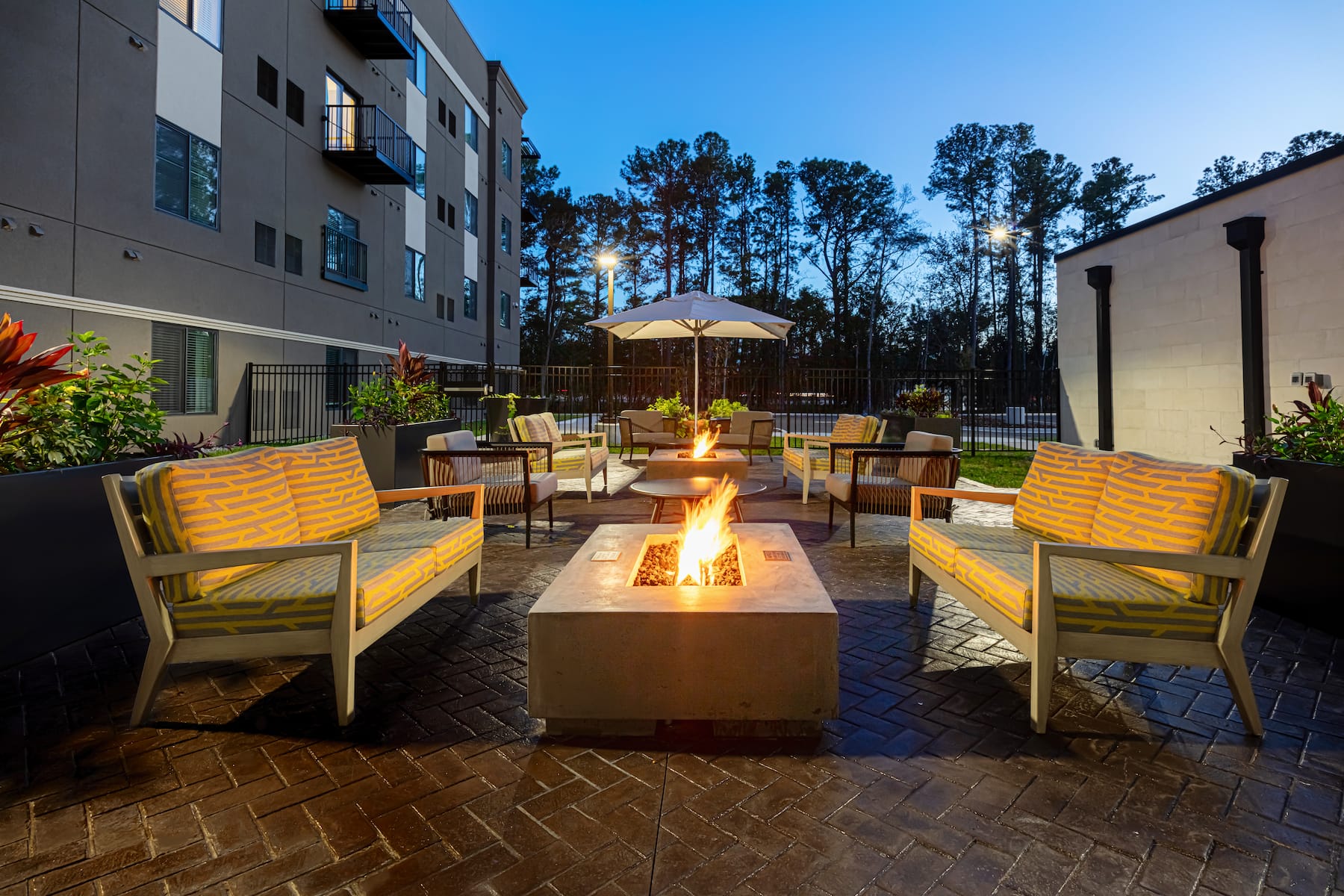 Firepit at WaterWalk Extended Stay Jacksonville Deerwood Pk in Jacksonville, Florida