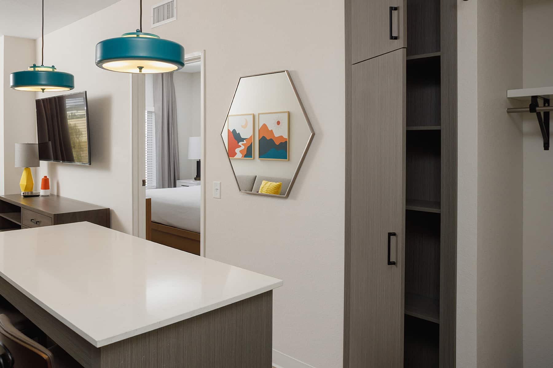 Guest room at the WaterWalk Extended Stay Jacksonville Deerwood Pk in Jacksonville, Florida