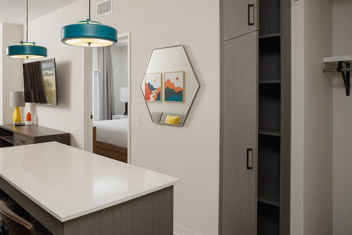 Guest room at the WaterWalk Extended Stay Jacksonville Deerwood Pk in Jacksonville, Florida